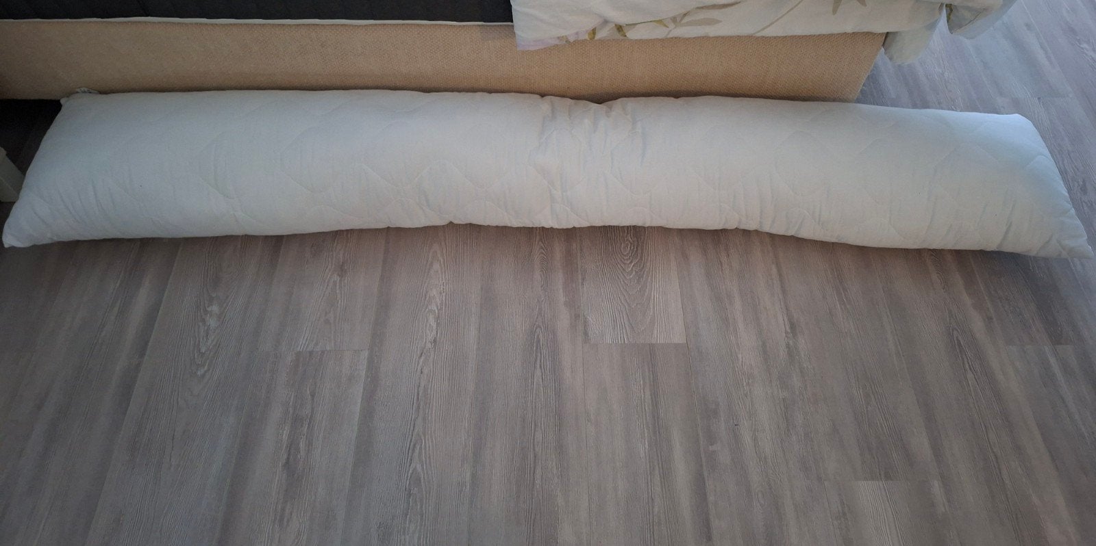 lang zijslaap/ondersteuningskussen, Huis en Inrichting, Ophalen, Wit, 190 cm of minder, Zo goed als nieuw