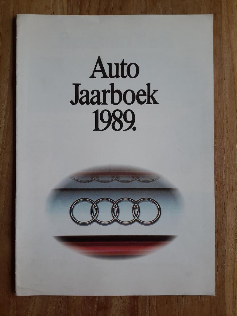 folder Audi 1989 typen 80 90 Coupe 100 200 en V8, Ophalen of Verzenden, Zo goed als nieuw, Audi, Audi