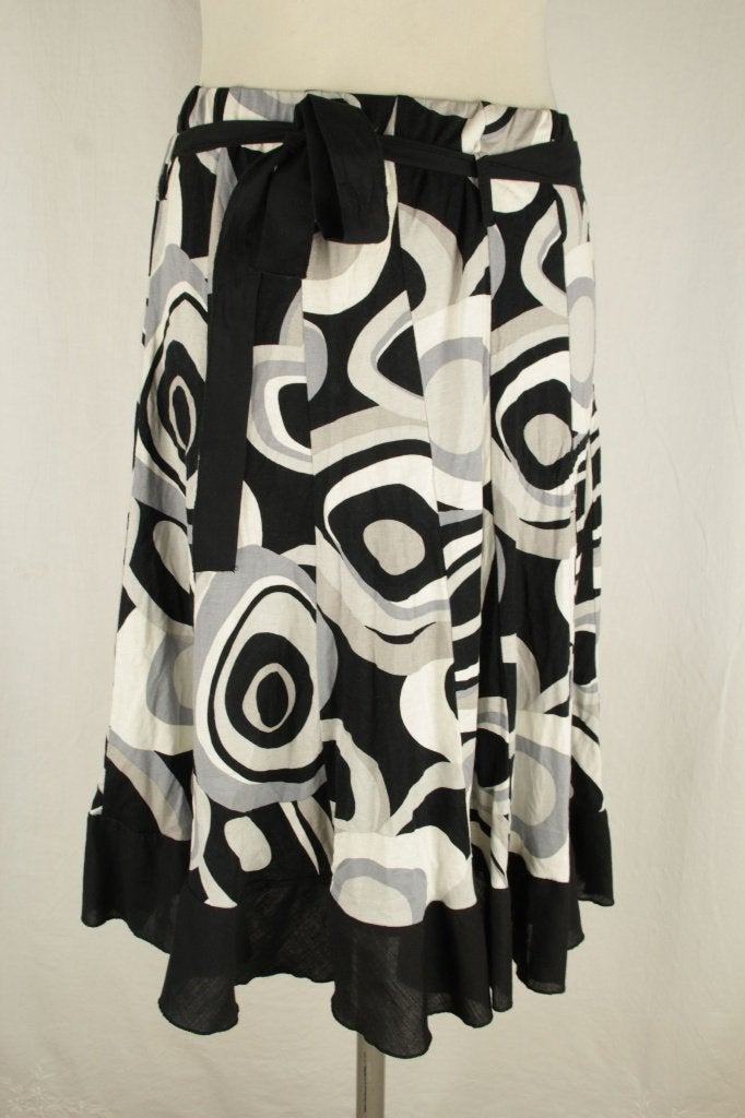 Leuke zwart-witte rok.Mt L.Merk Rhetorique, Kleding | Dames, Maat 38/40 (M), ., Zwart, Ophalen of Verzenden