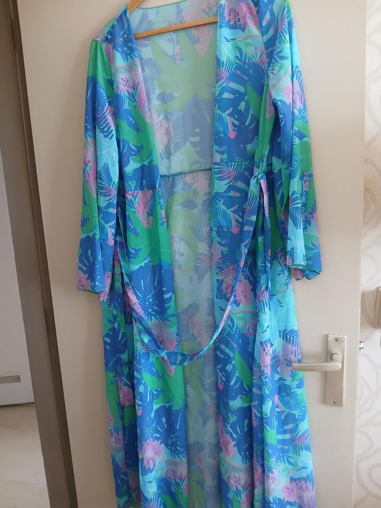 Zomerse kimono met tropische print, Ophalen of Verzenden