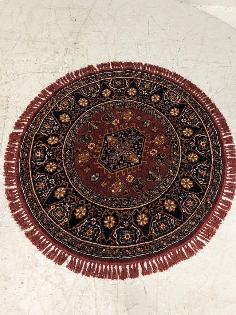 Rond Oosters kleed, 165 cm doorsnede, Huis en Inrichting, Gebruikt, Rond, Ophalen of Verzenden, 150 tot 200 cm