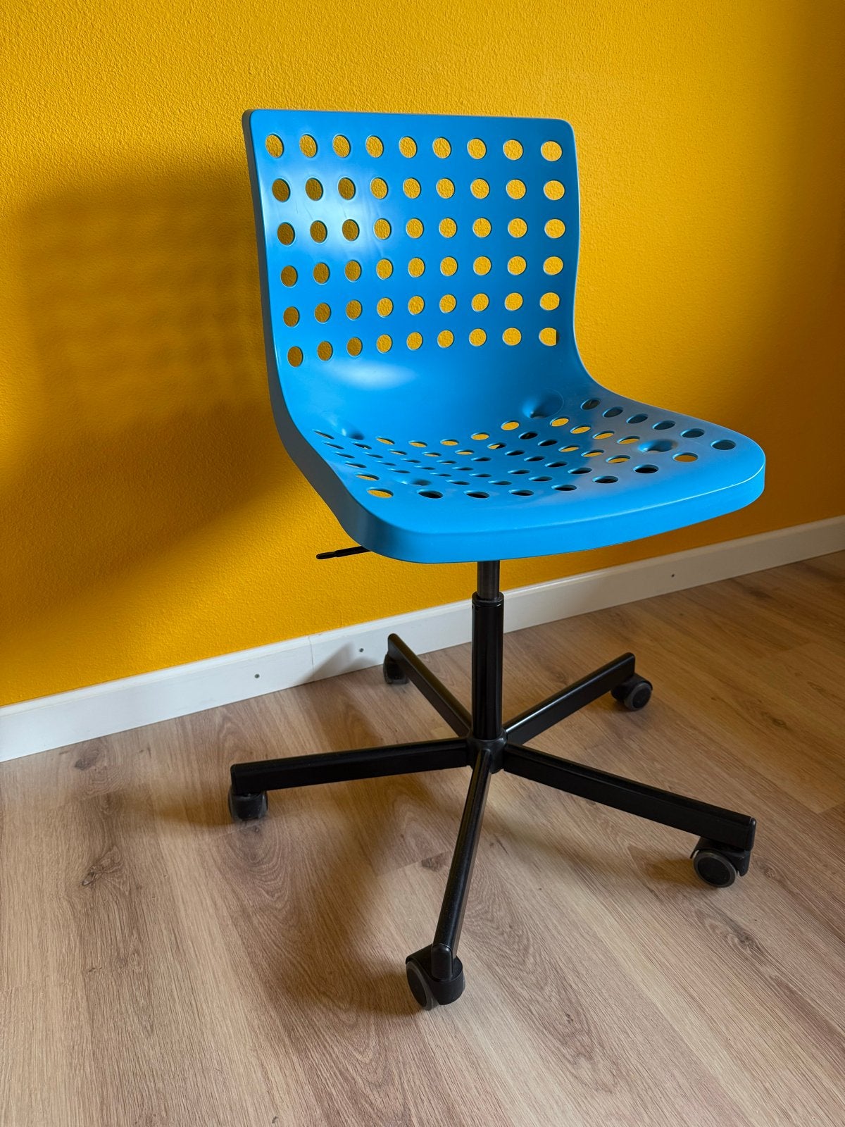 Ikea Skalberg bureaustoel blauw, Ophalen, Gebruikt, Blauw, Bureaustoel