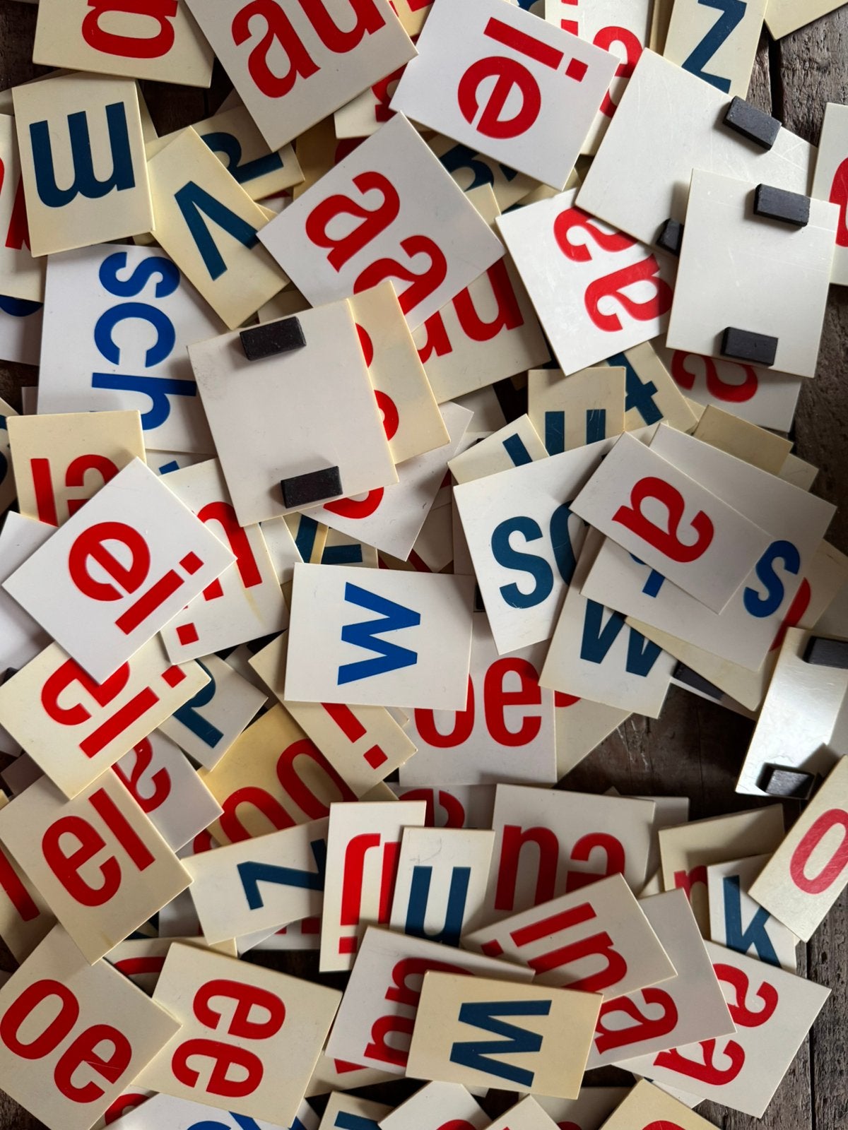 Vintage magneet letters, Ophalen