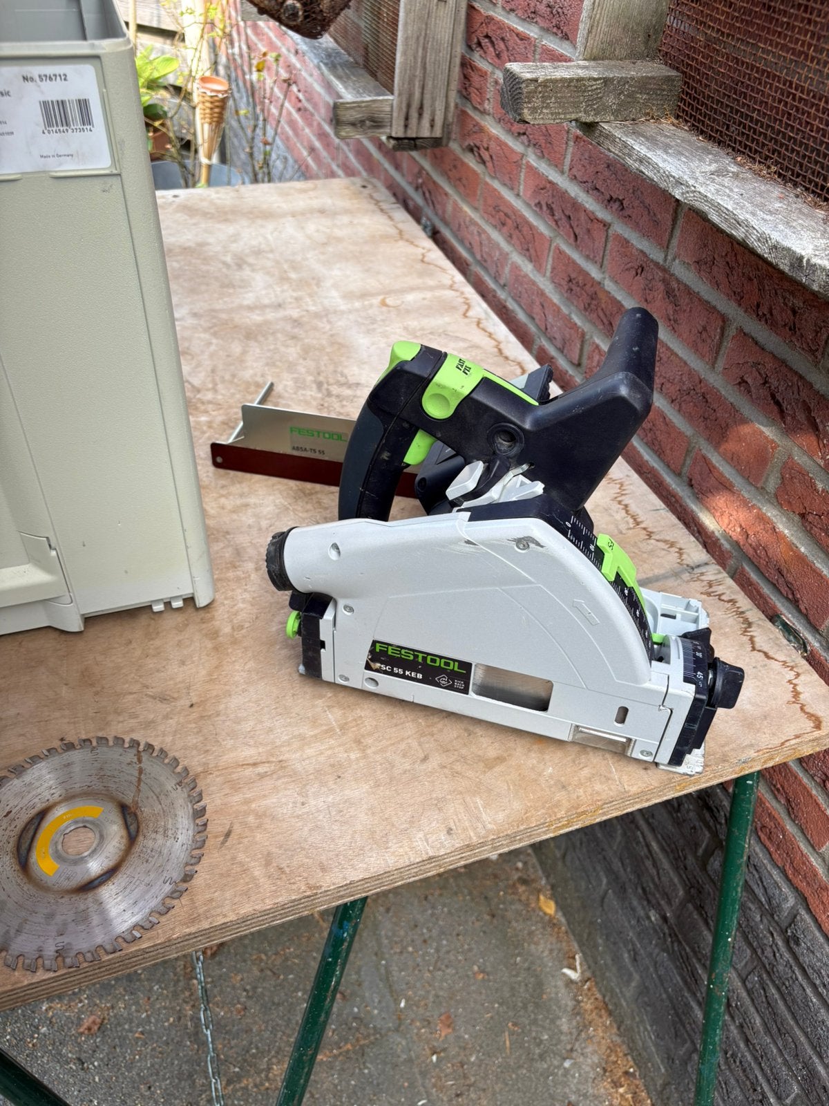 Festool tsc 55 keb, Doe-het-zelf en Verbouw, Gereedschap | Zaagmachines, Ophalen, Invalzaag, Zo goed als nieuw, 30 tot 70 mm