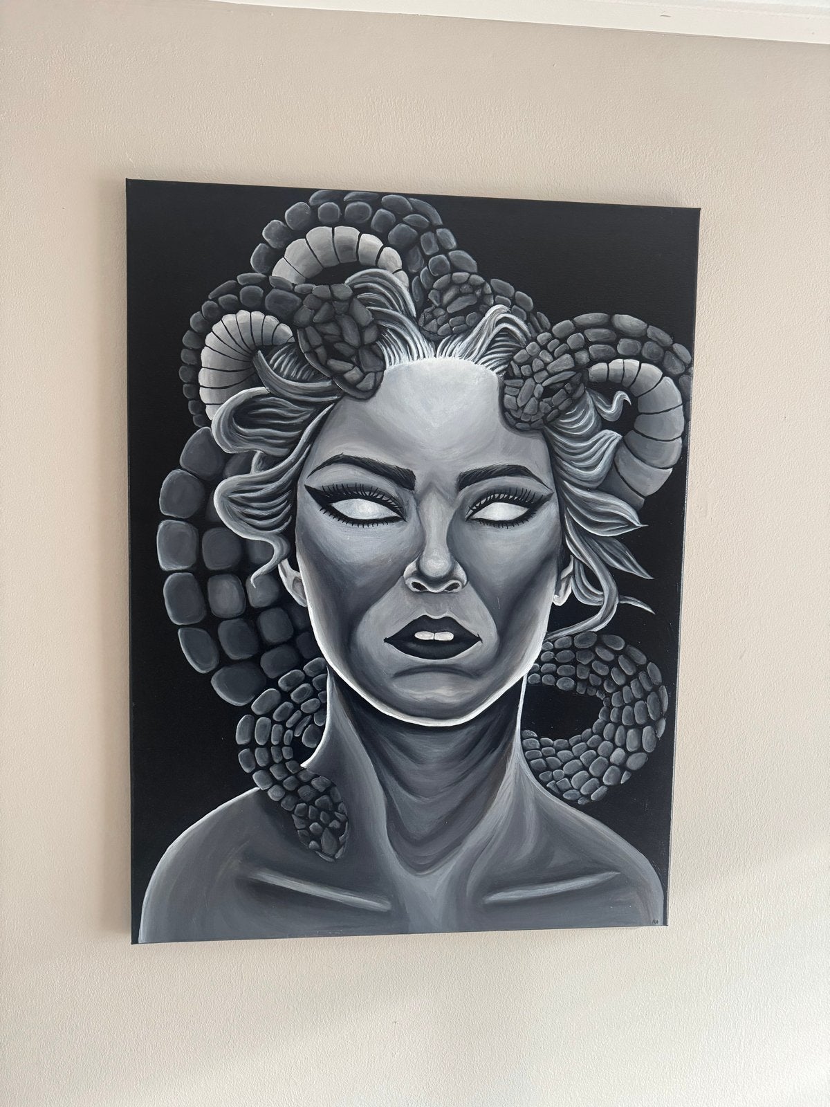 Medusa Acrylverf Schilderij 60x80 cm, Huis en Inrichting, Ophalen, Nieuw