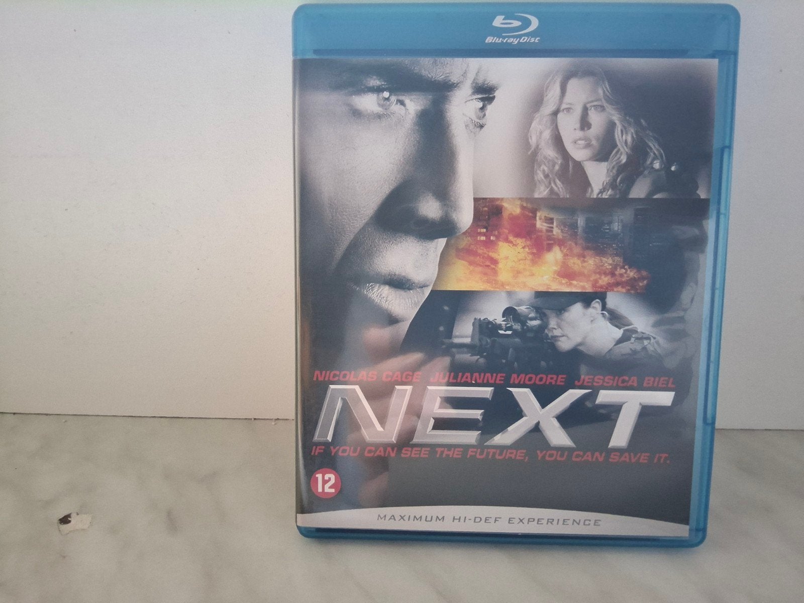 Next Blu-ray met Nicolas Cage - Actiethriller, Cd's en Dvd's, Nederlands, Film, Science Fiction en Fantasy, Ophalen of Verzenden