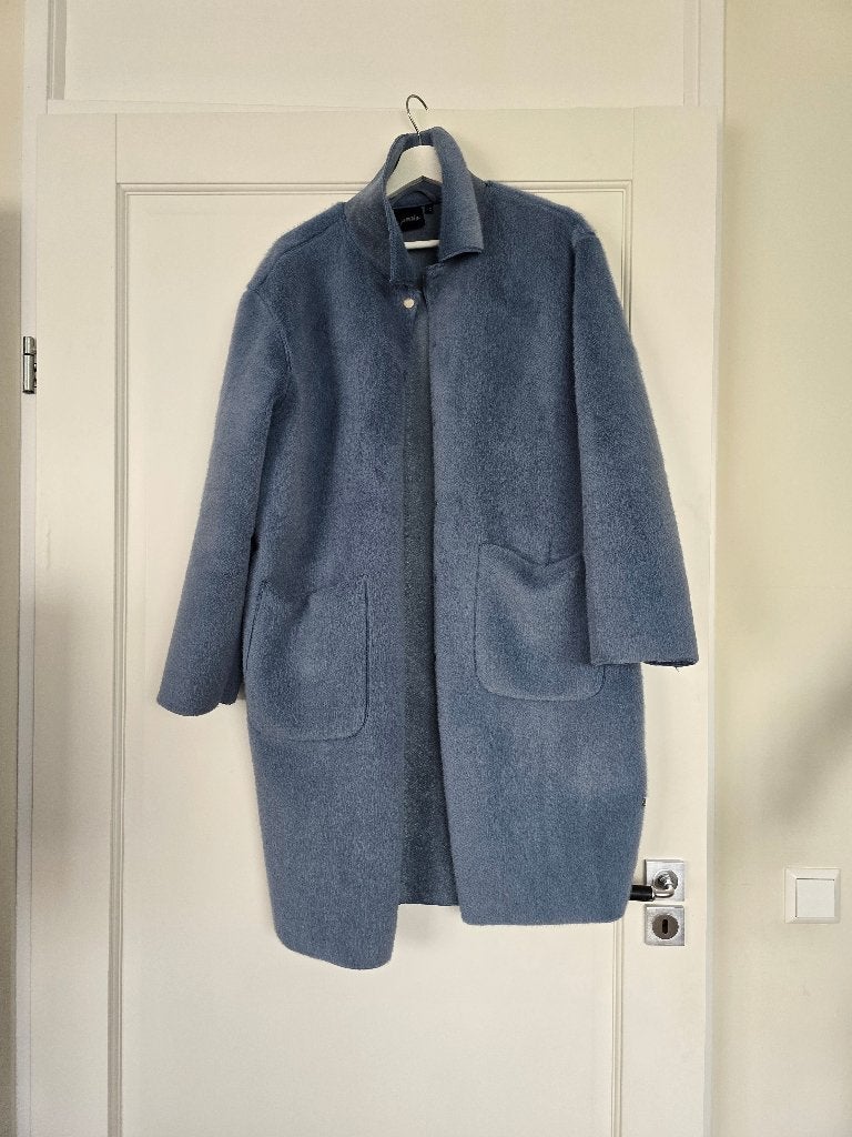 Jas van Poools, Blauw, Maat 42/44 (L), Ophalen of Verzenden, Zo goed als nieuw