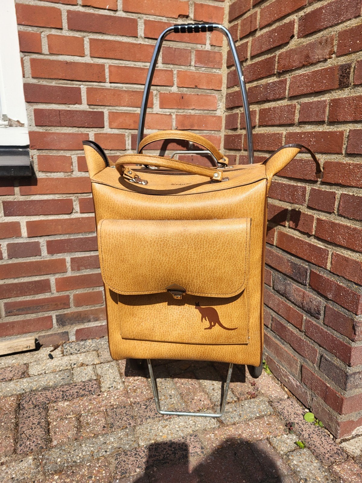 Vintage brabantia boodschappentrolley retro bruin, Ophalen, Nieuw, 30 cm of meer, Minder dan 35 cm