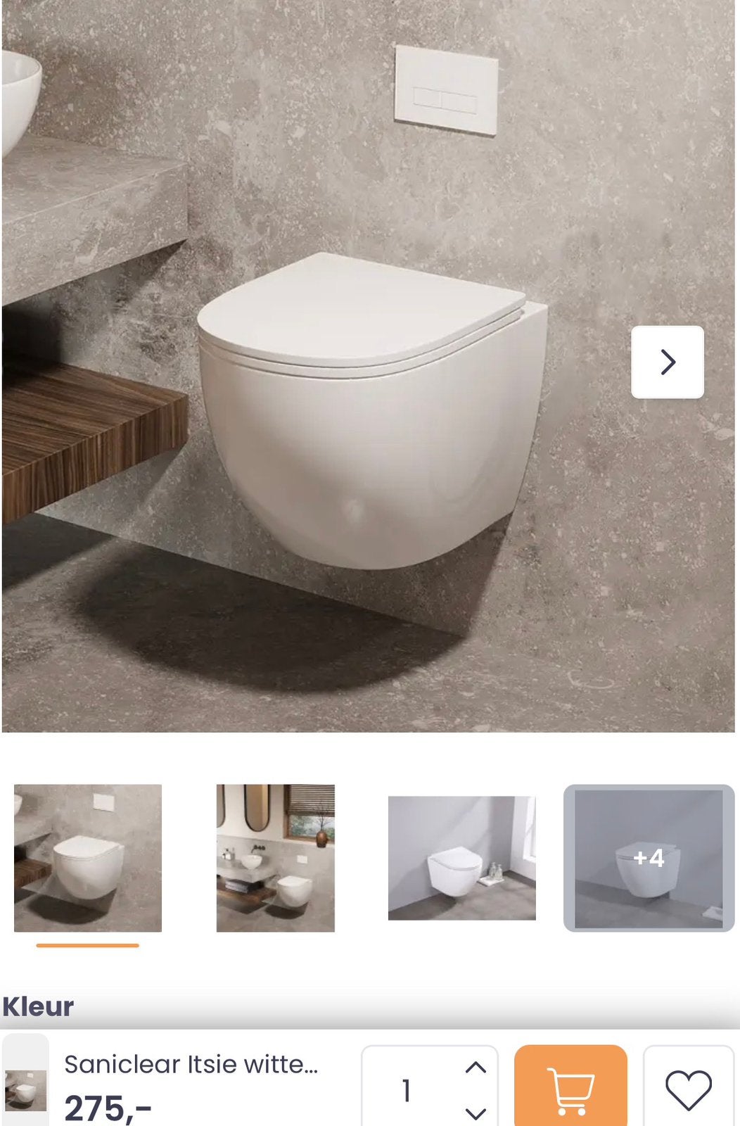 Saniclear toilet nieuw + softclose bril, Ophalen, Saniclear, Nieuw, Toilet
