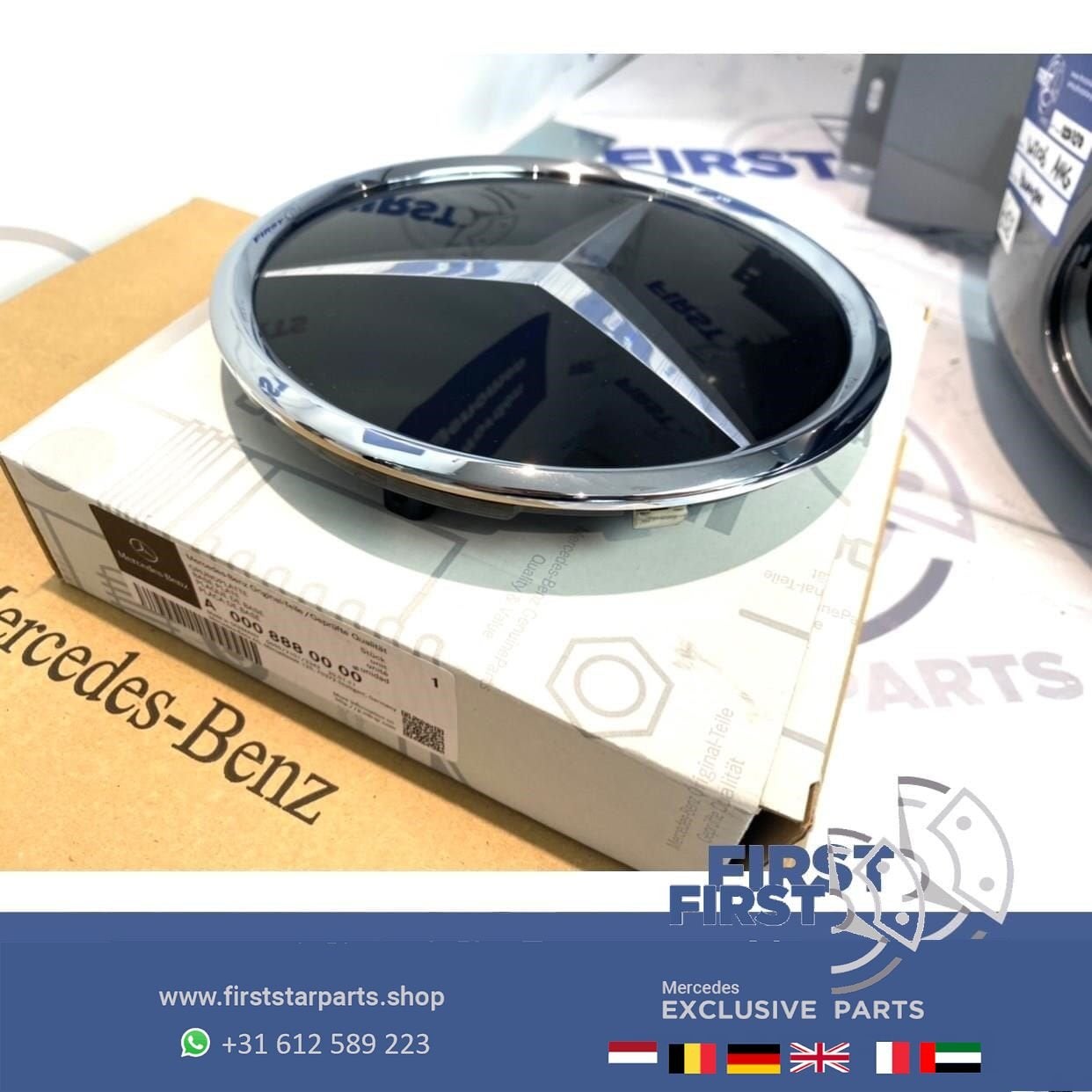 A0008880000 Mercedes AMG STER LOGO GLAS W176 W205 W117 W213, Gebruikt, -, Ophalen of Verzenden, -
