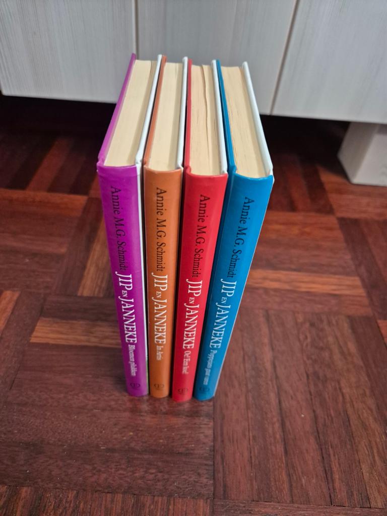 4 Jip en Janneke boekjes, Boeken, Ophalen, Annie M.G. Schmidt, Fictie algemeen, Zo goed als nieuw