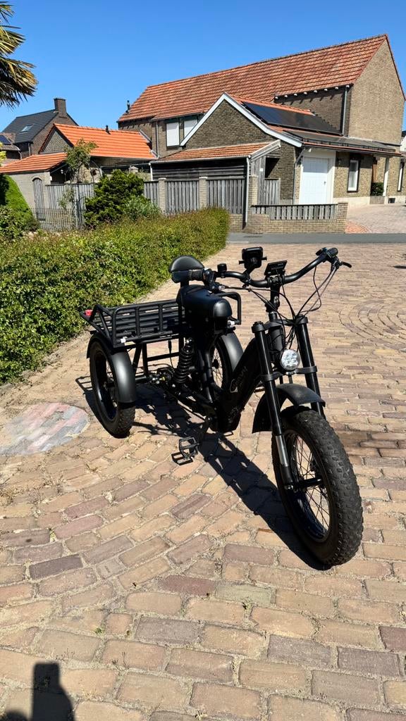 Baroq Elektrische Trike - 3-wiel fatbike– lage km!, Fietsen en Brommers, Ophalen, Zo goed als nieuw, Schijfrem