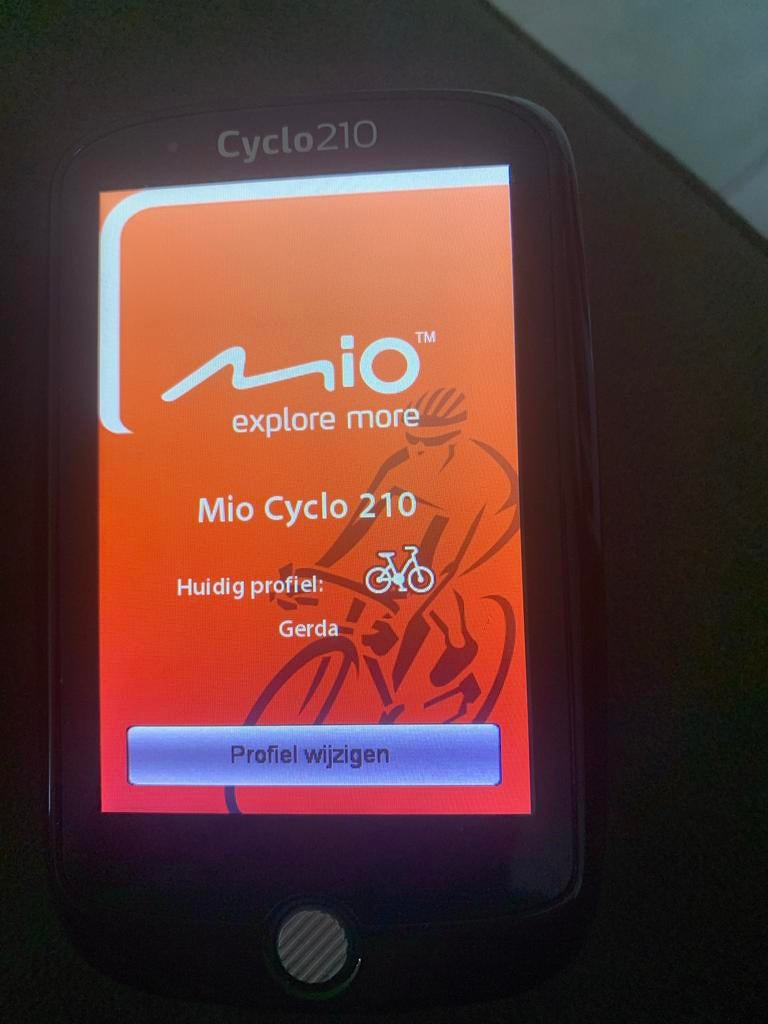 Mio Cyclo 210 Fietsnavigatie GPS, Fietsen en Brommers, Fietsaccessoires | Fietscomputers, Zo goed als nieuw, GPS, Ophalen