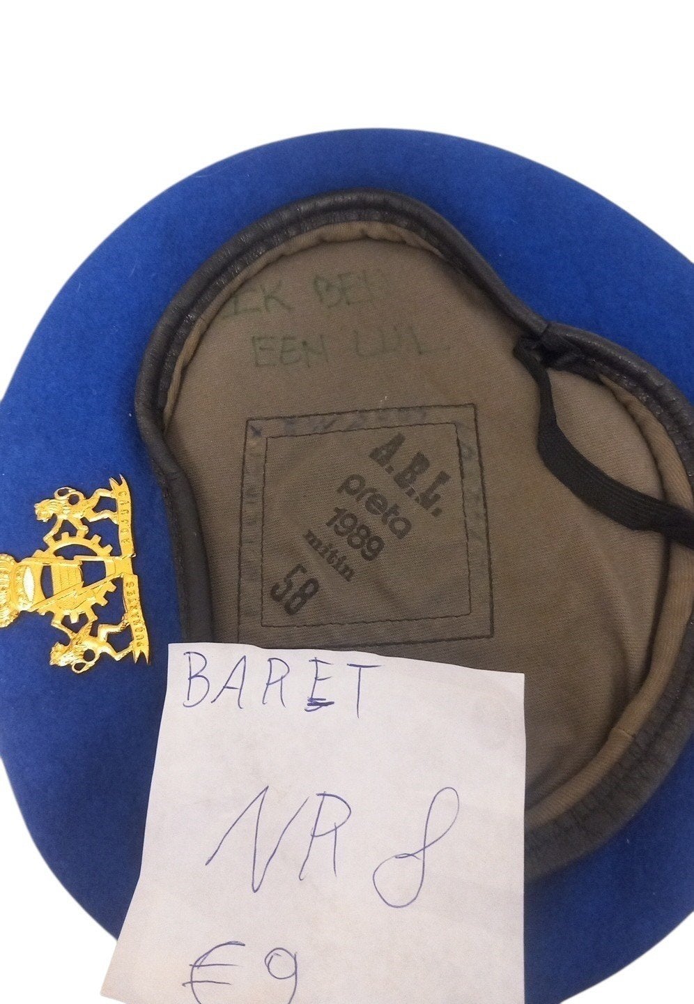 Baretten belgisch leger (zoekertje NR1), Ophalen of Verzenden, Landmacht, Nederland, Helm of Baret