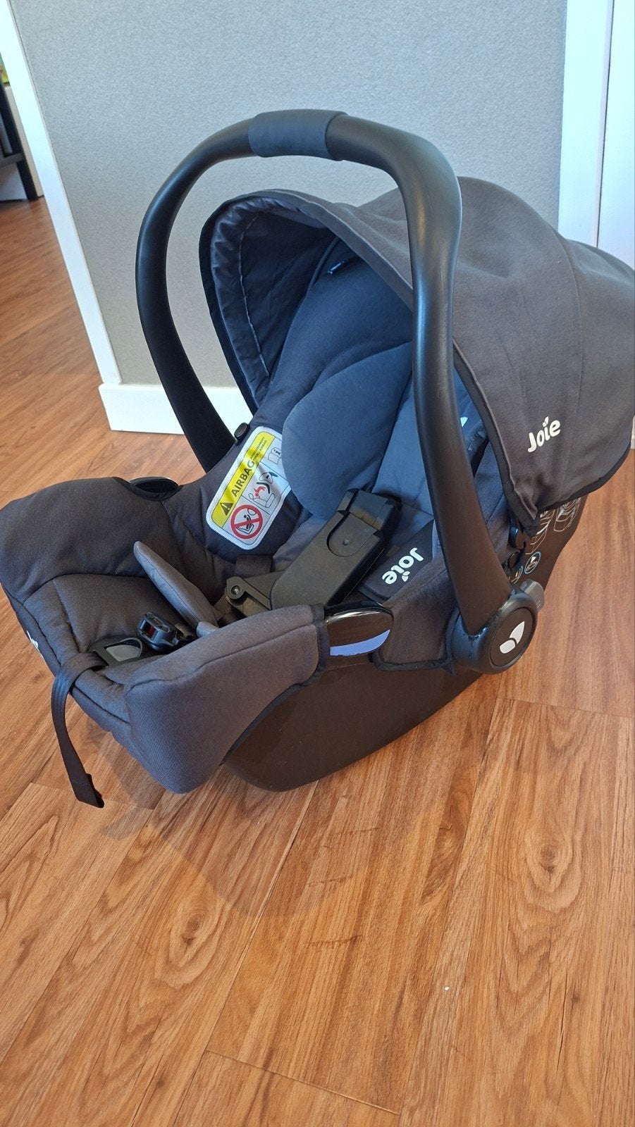 Joie Gemm baby autostoel + i-Base + kinderwagenadapters, Zo goed als nieuw, Isofix, 0 t/m 13 kg, Ophalen