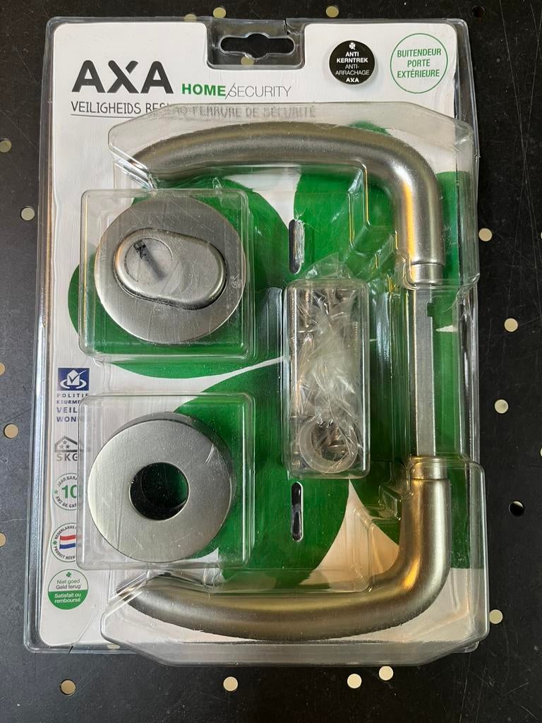 Axa Veiligheid krukset met KTB rozetten Satin-Inox SKG 3 NEW, Overige thema's, Overige typen, Nieuw, Overige merken