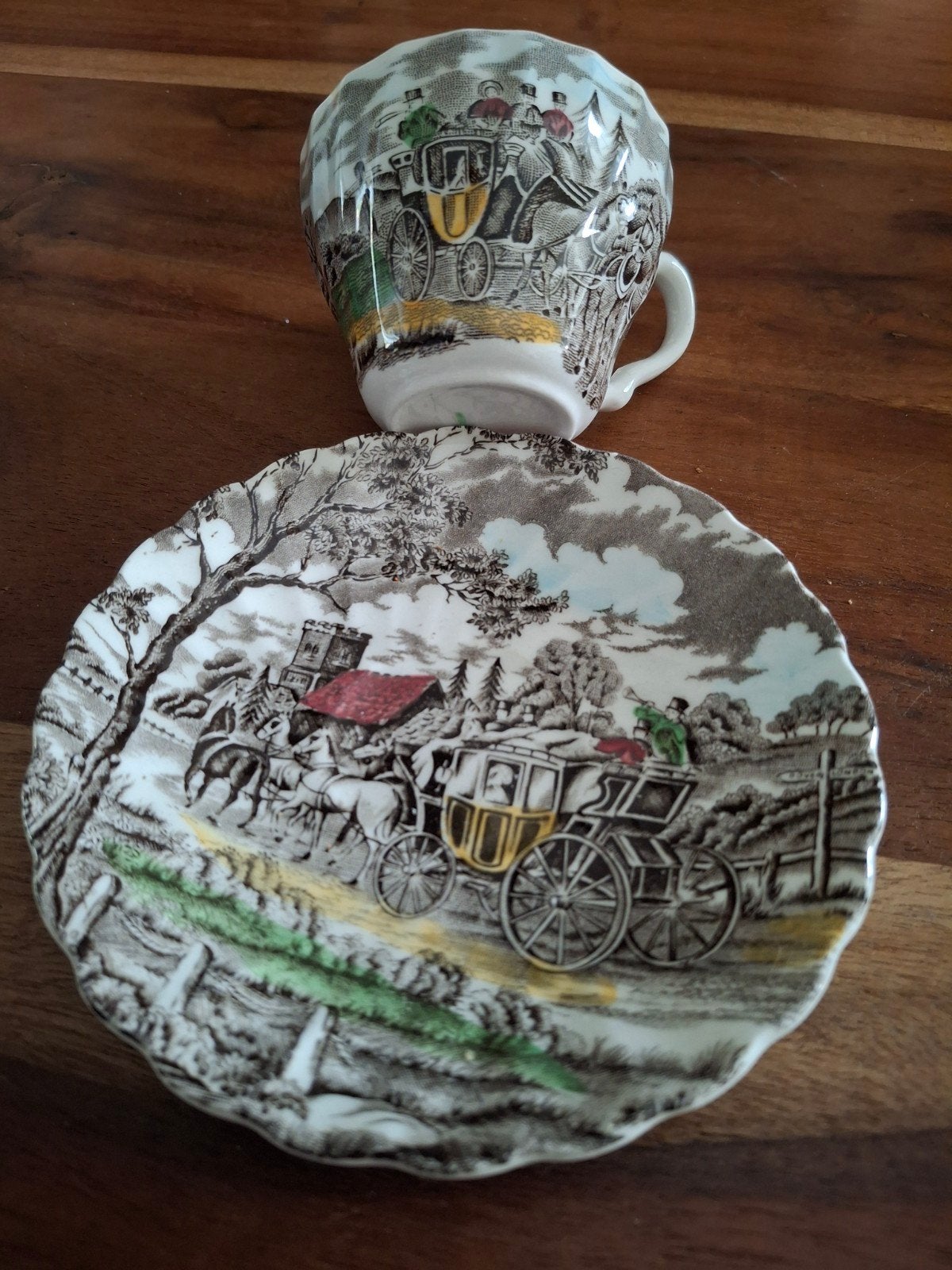 Myott Royal Mail Staffordshire Ware kop en schotel, Ophalen of Verzenden