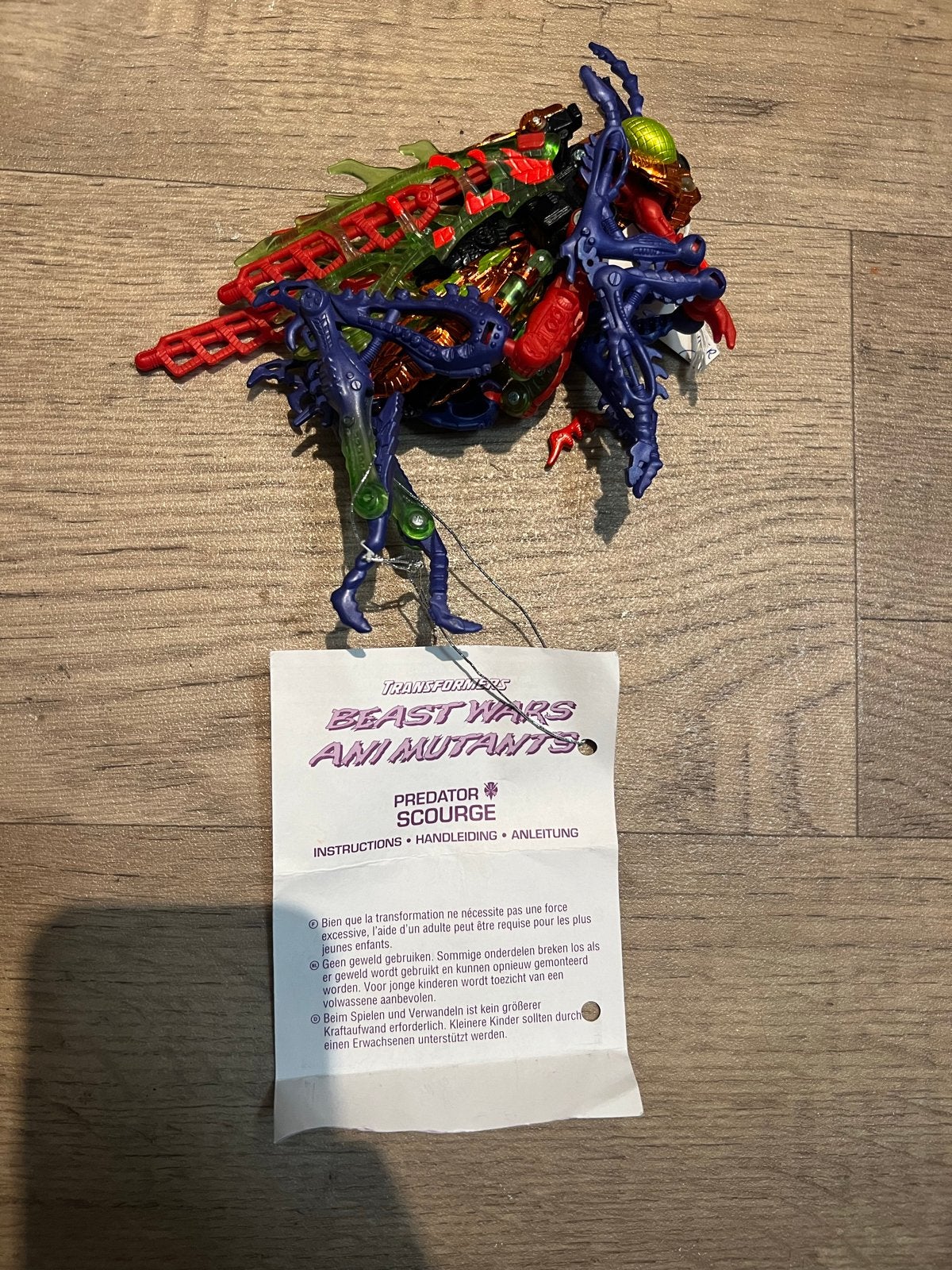 Transformers Beast Wars Ani-Mutants Predator Scourge, Ophalen of Verzenden, Zo goed als nieuw