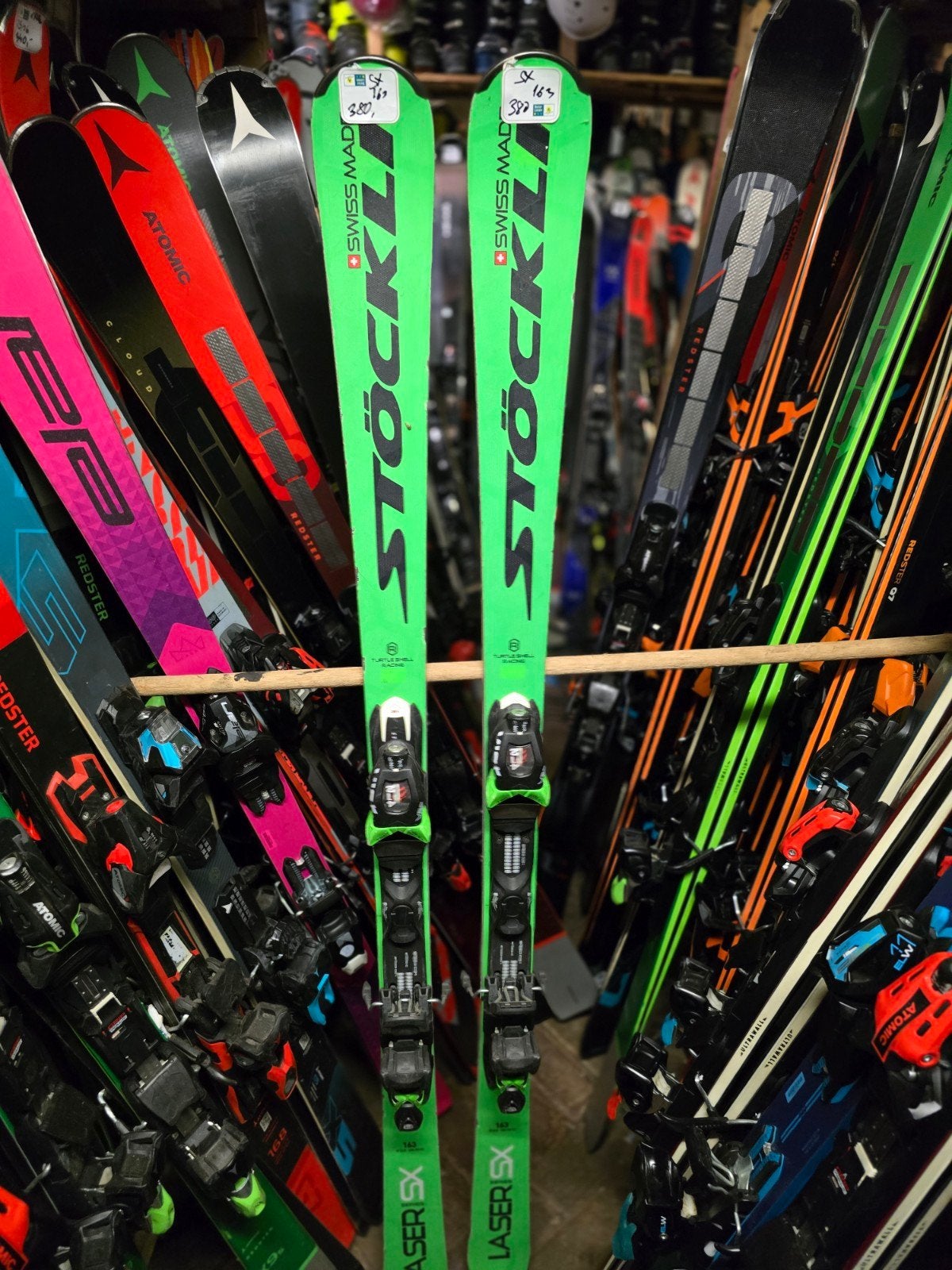 163cm STOCKLI LASER SX VOOR KENNERS 1600€, Overige merken, 160 tot 180 cm, Stockli, Gebruikt