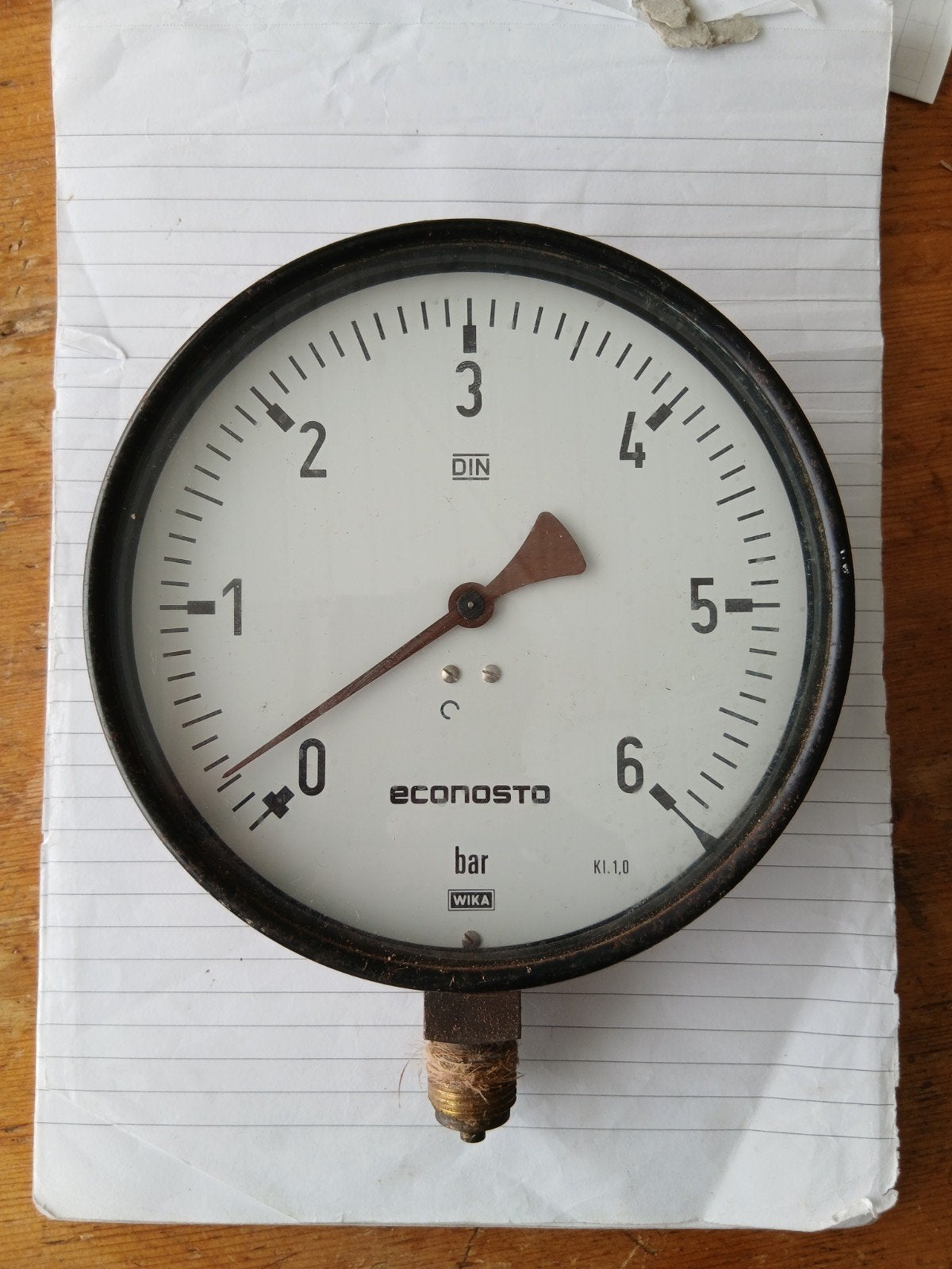 manometer Drukmeter oliedrukmeter sleepboot stationair motor, Doe-het-zelf en Verbouw, Meetapparatuur, Ophalen of Verzenden, Druk