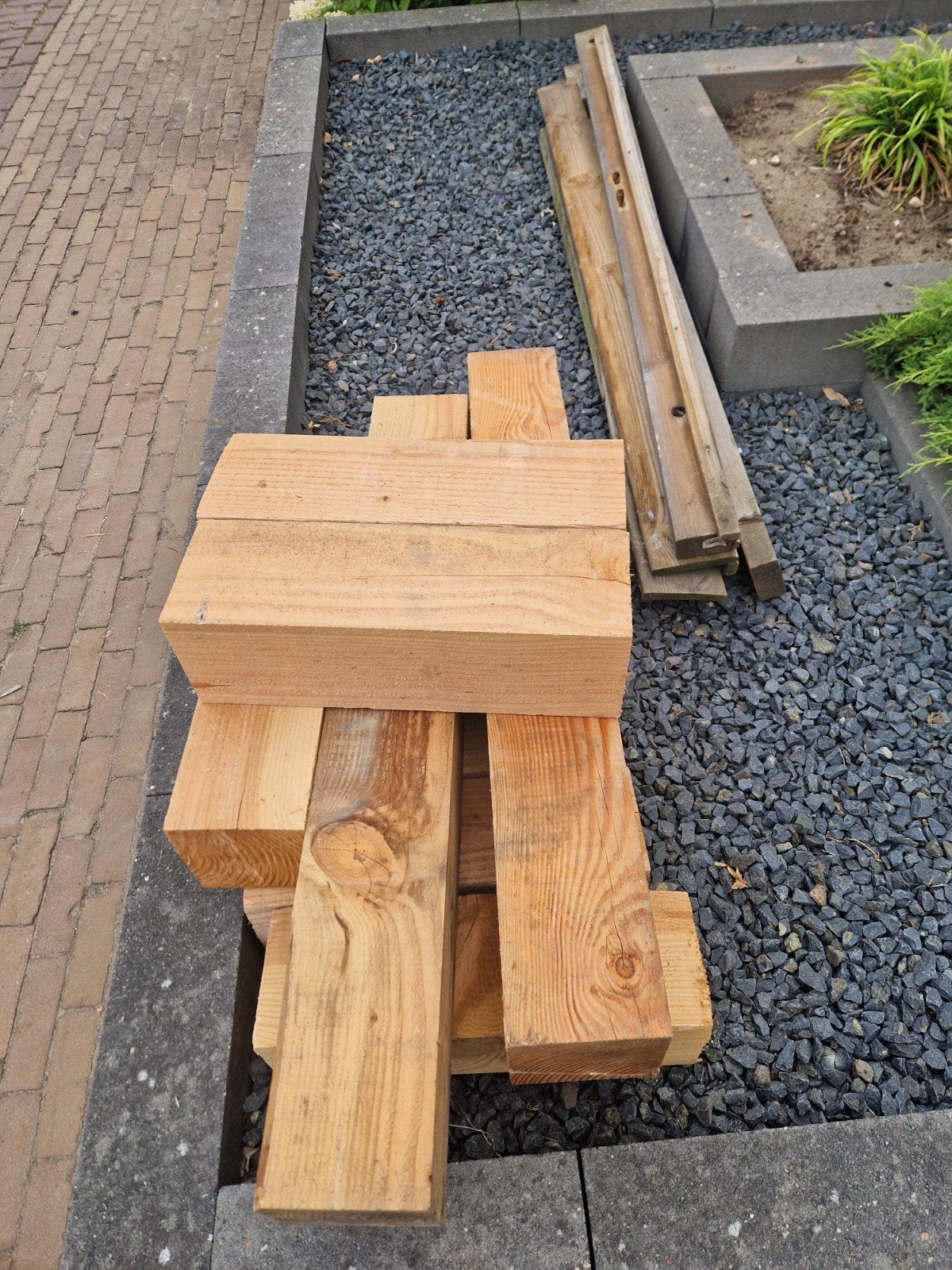 stook hout gratis!, Ophalen, Gebruikt, Minder dan 180 cm, Palen