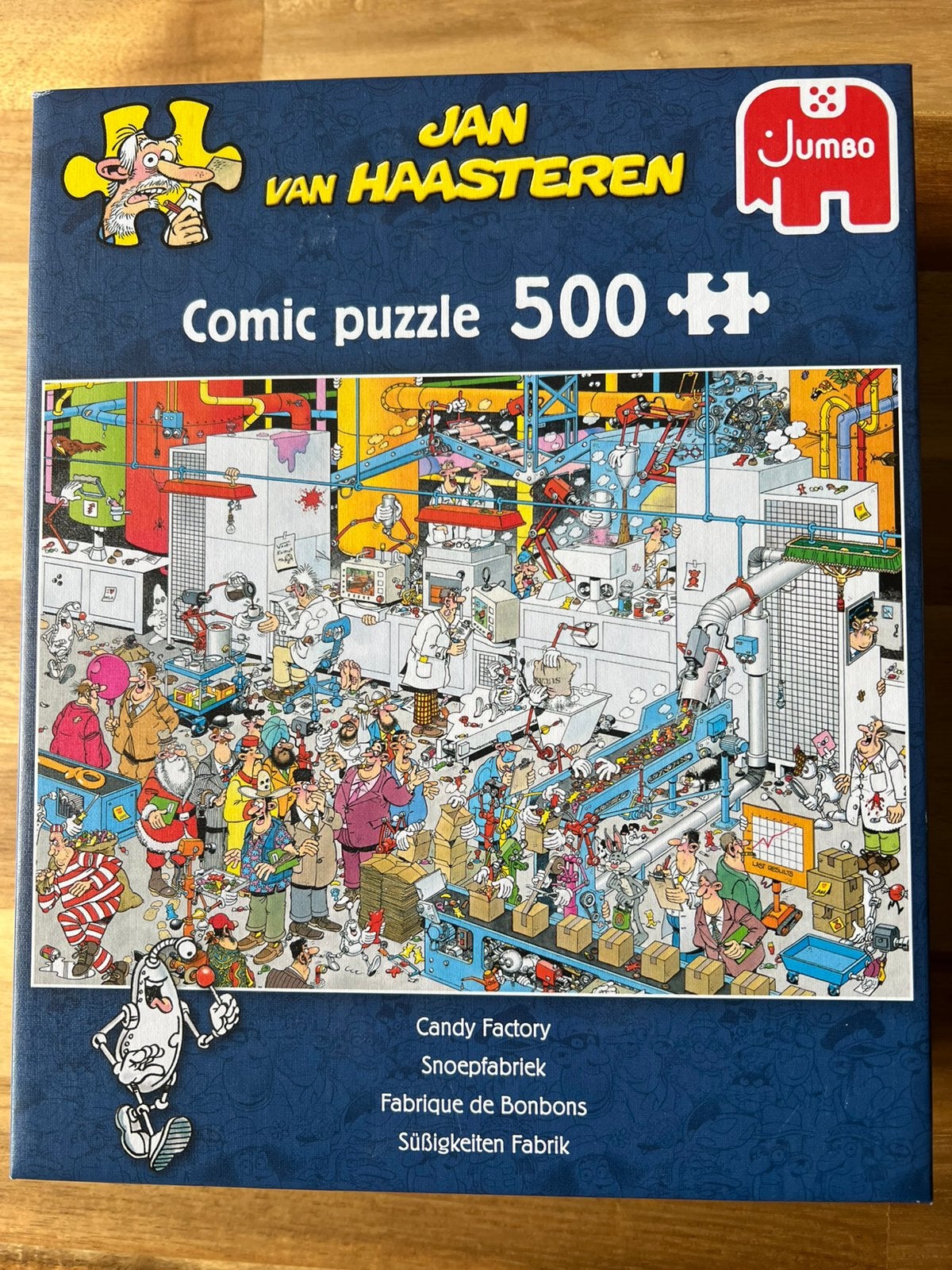 Jan van Haasteren puzzel - De snoepfabriek, Hobby en Vrije tijd, Denksport en Puzzels, Ophalen of Verzenden, 500 t/m 1500 stukjes