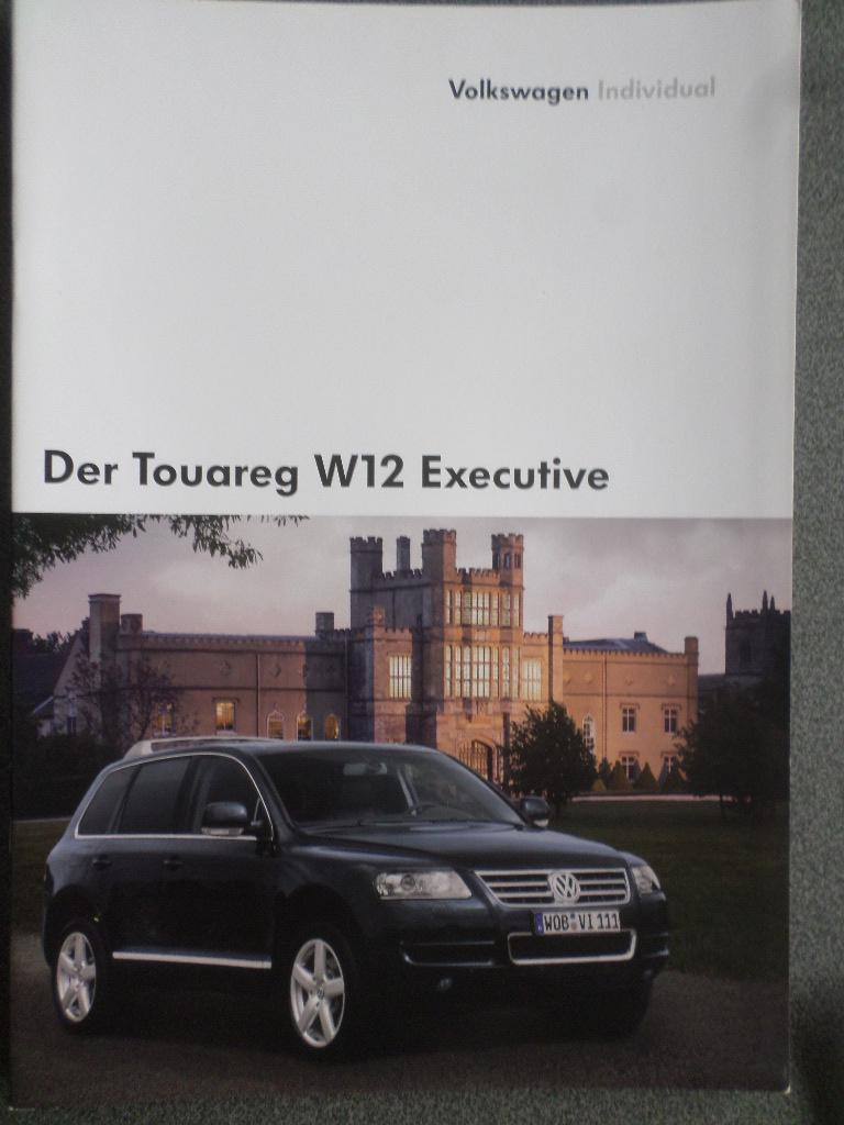 Volkswagen VW Touareg W12 Executive brochure, Ophalen of Verzenden, Zo goed als nieuw, Volkswagen