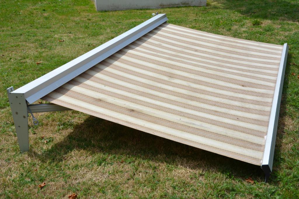 knikarm zonnescherm, Tuin en Terras, Zonneschermen, Ophalen, Gebruikt, 150 tot 300 cm, 250 cm tot 450 cm