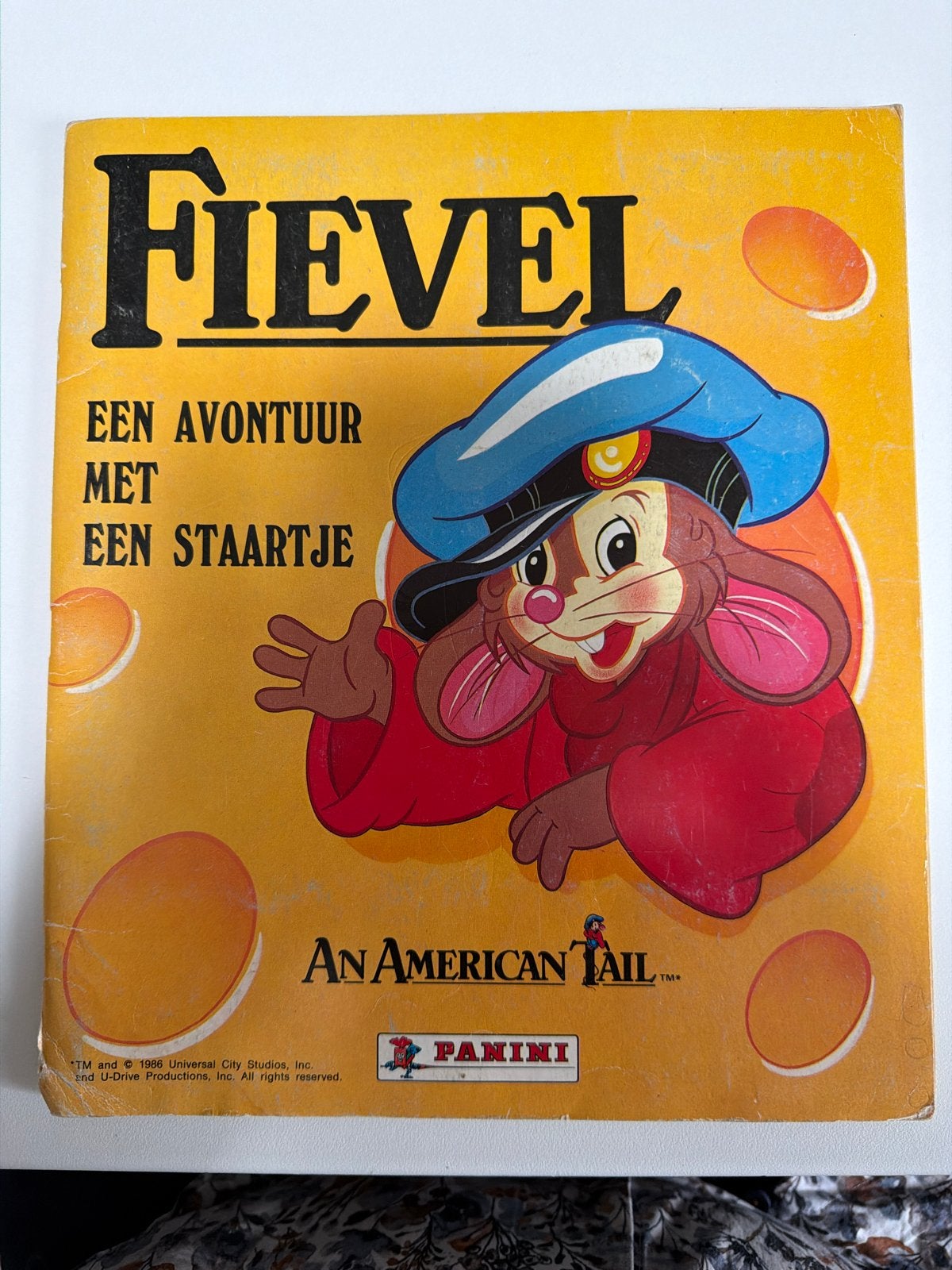 Fievel Panini Stickerboek - Een Avontuur met een Staartje, Ophalen of Verzenden, Gebruikt, Stickers en Plaatjes