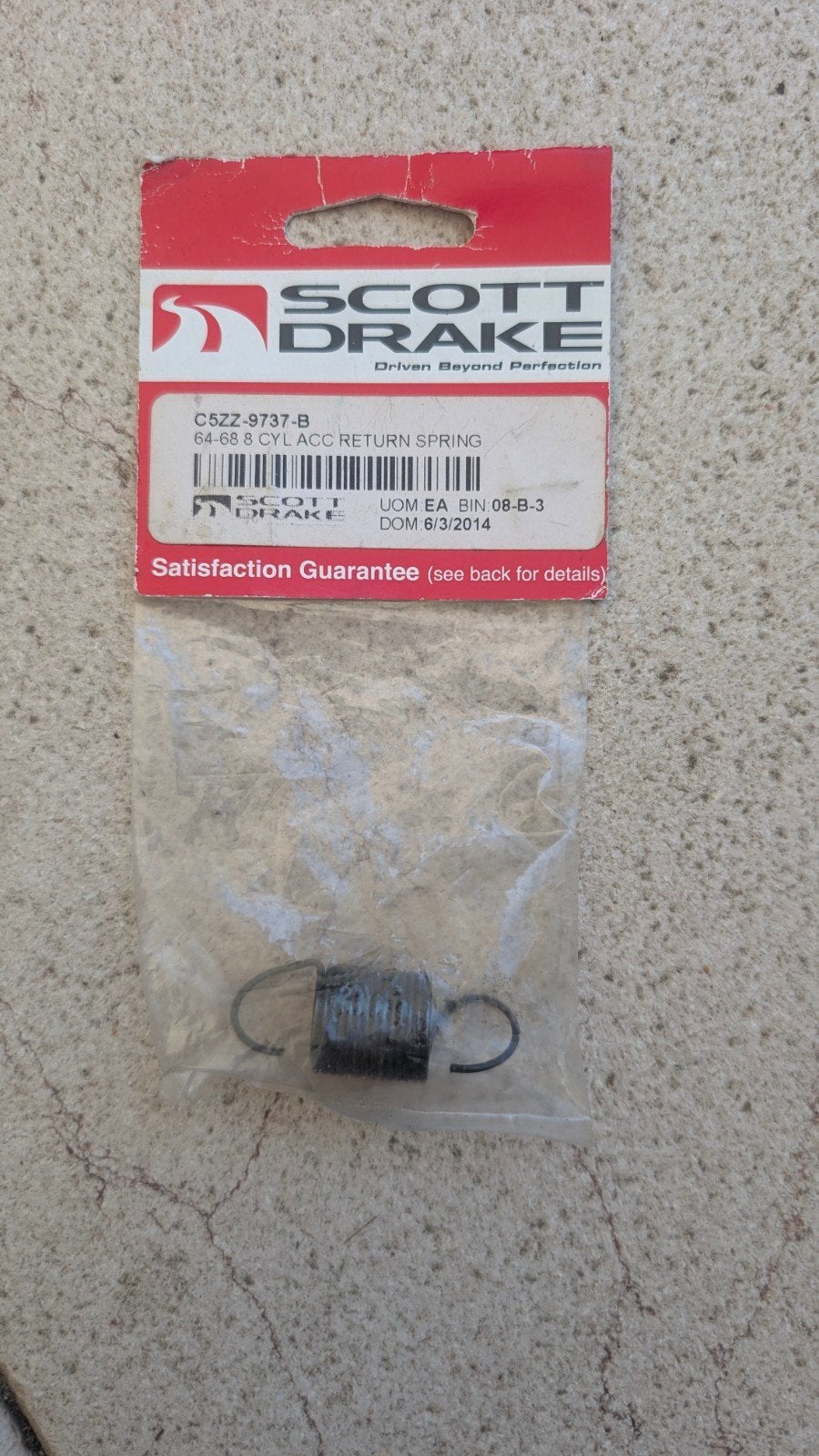 Scott Drake Acc return spring Ford Mustang 64-68-new, Ophalen of Verzenden, Nieuw, Ford