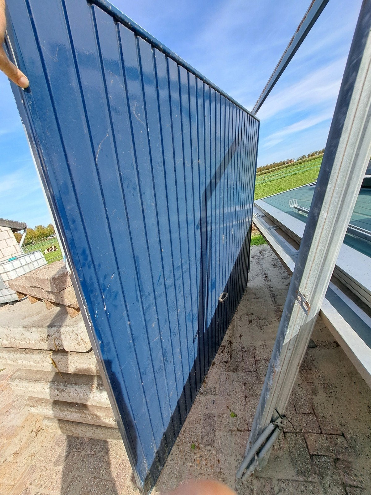 Garagedeur - Gebruikt, in goede staat, Ophalen, Gebruikt, 120 cm of meer, Garagedeur