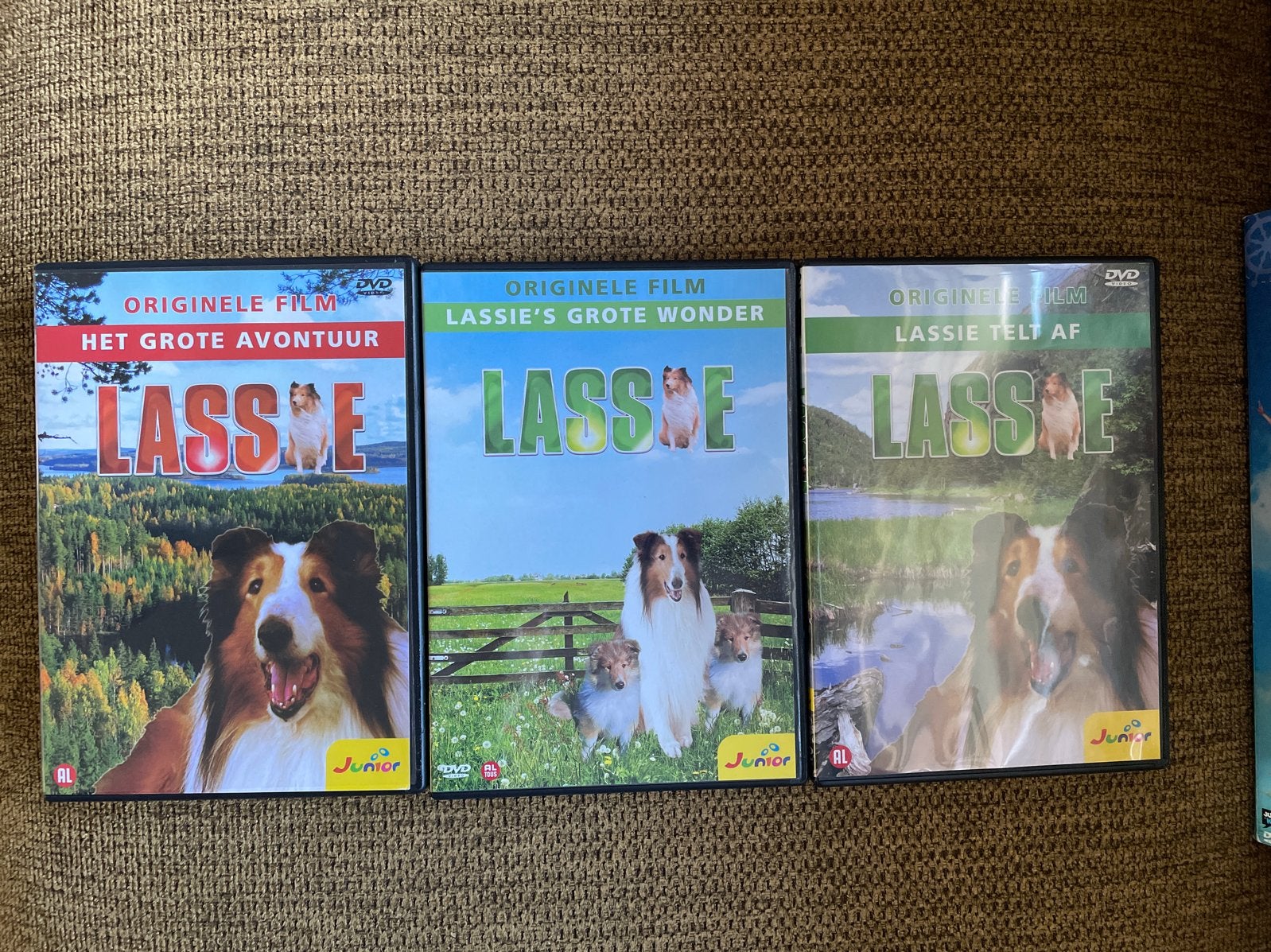 Lassie dvd’s- Het Grote Avontuur, Lassie's Grote Wonder,, Cd's en Dvd's, Avontuur, Alle leeftijden, Nederlands, Zo goed als nieuw