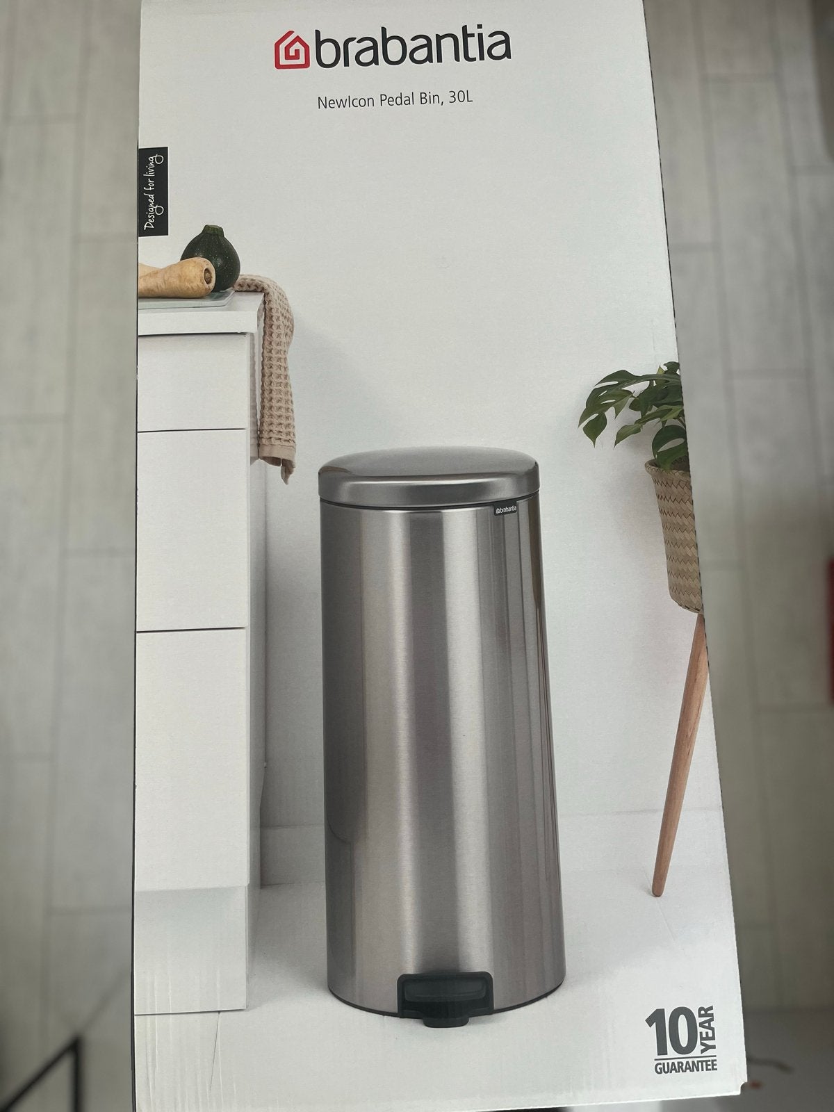 Brabantia NewIcon Pedaalemmer 30L - Mat Zwart, Ophalen, Met pedaal, Nieuw, 20 tot 30 liter