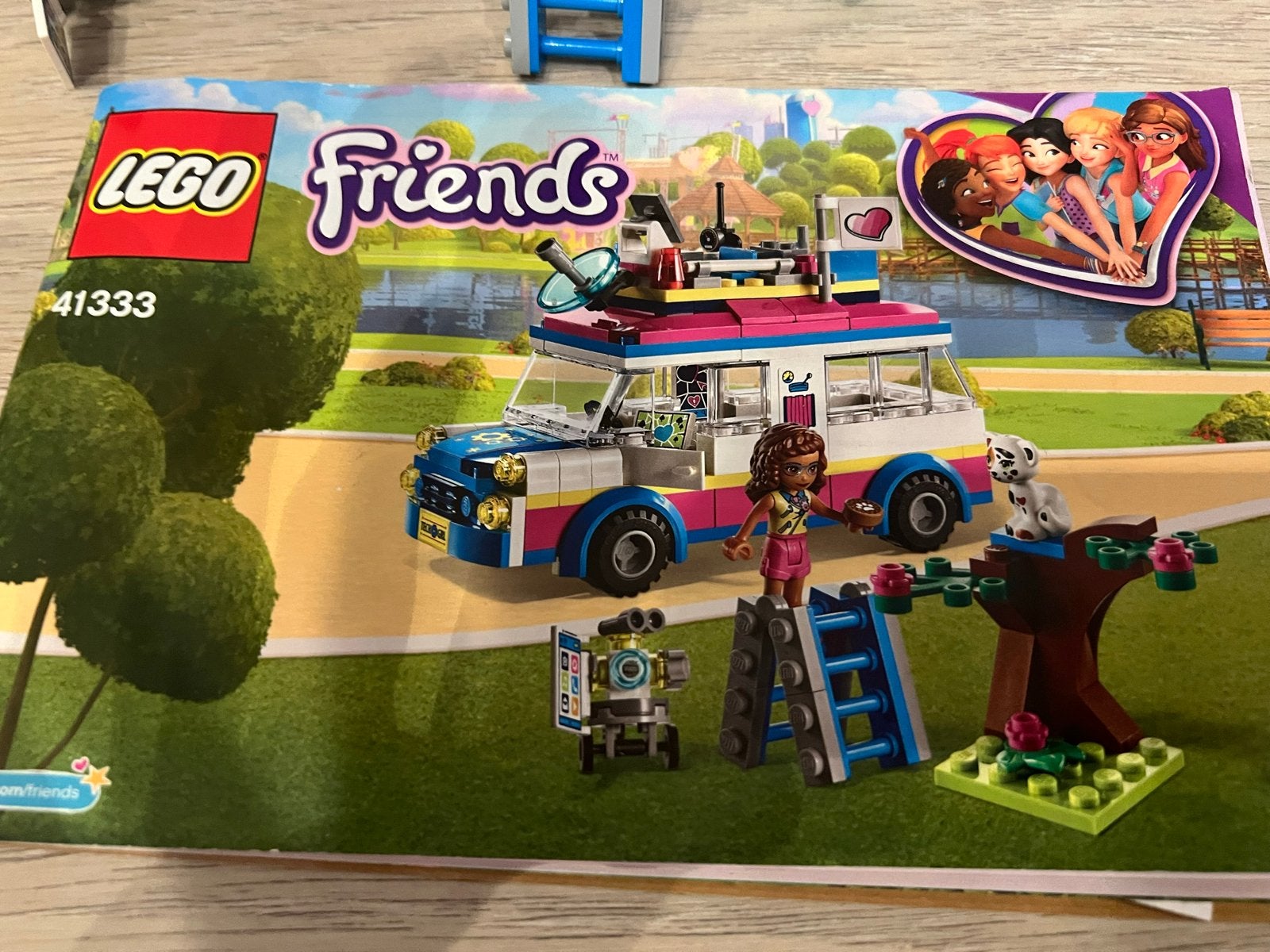 Lego Friends 41333 met doos + gratis set, Gebruikt, Lego, Friends, Ophalen of Verzenden