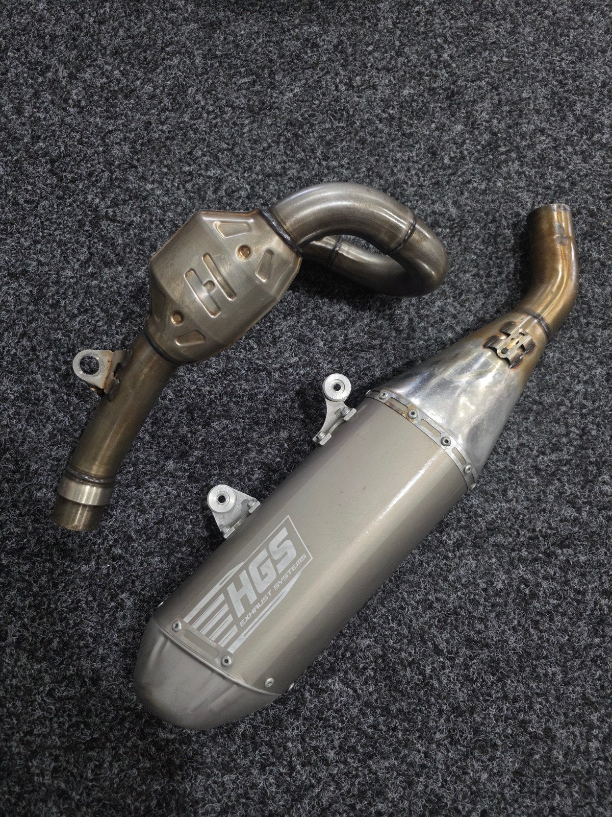 HGS uitlaat systeem ktm sxf 250 250cc Husqvarna fc 2023 +, Motoren, Ophalen of Verzenden, Hgs, K.s, Oss