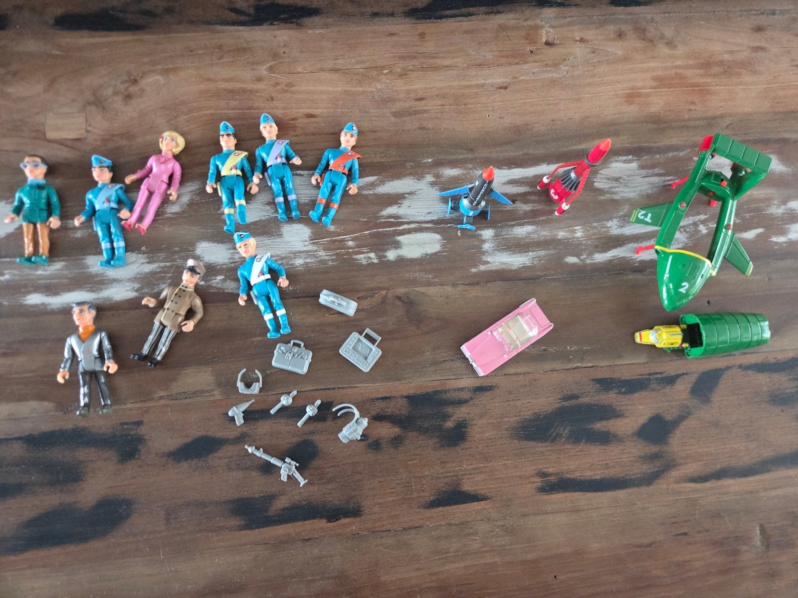 Thunderbirds speelgoedset - voertuigen en figuren, Verzamelen, Speelgoed, Ophalen of Verzenden