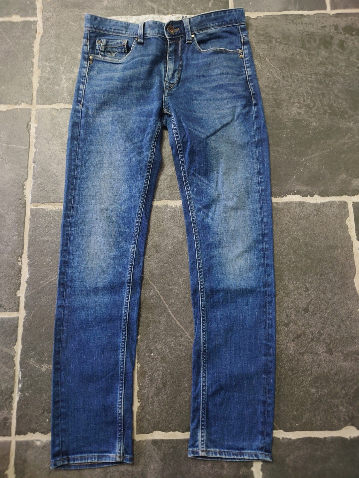 Hallinger, HALLD/HUDSON, Straight Fit, W29 L32, zgan Rob2932, Kleding | Heren, Blauw, Hallinger, W32 (confectie 46) of kleiner