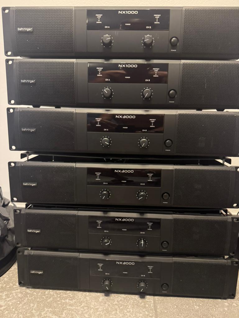 High-end audio set: Behringer, versterkers Technics, 120 watt of meer, Ophalen, Overige merken, Gebruikt
