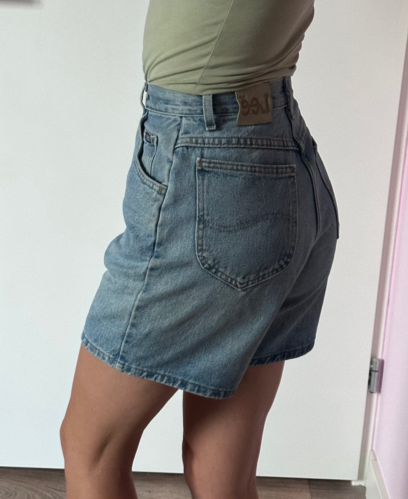 Vintage Lee Cooper baggy mom shorts XS/34, Kleding | Dames, Ophalen of Verzenden, Gedragen, Blauw, W27 (confectie 34) of kleiner