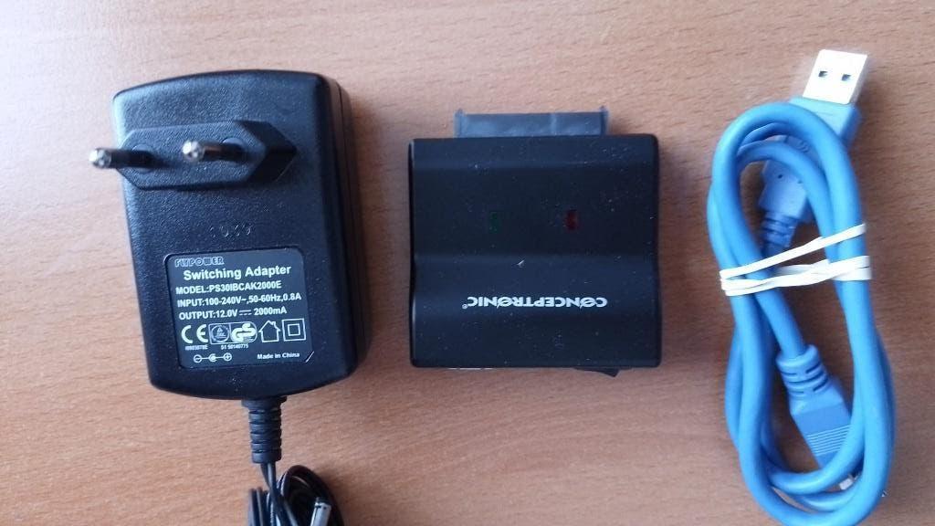 Conceptronic CSATA23U3 Adaptador USB 3,0, SATA, 2,5/3,5, Verzenden