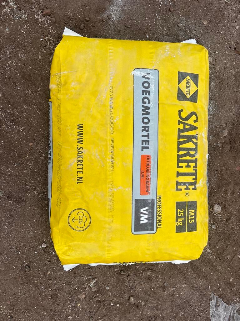 Sakrete Voegmortel Wit Uitbloeiingsarm 25 kg, Ophalen, Nieuw, Overige typen