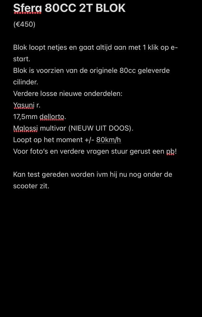 Piaggio zip 2t blok, Ophalen of Verzenden, Zo goed als nieuw, Blok, Piaggio