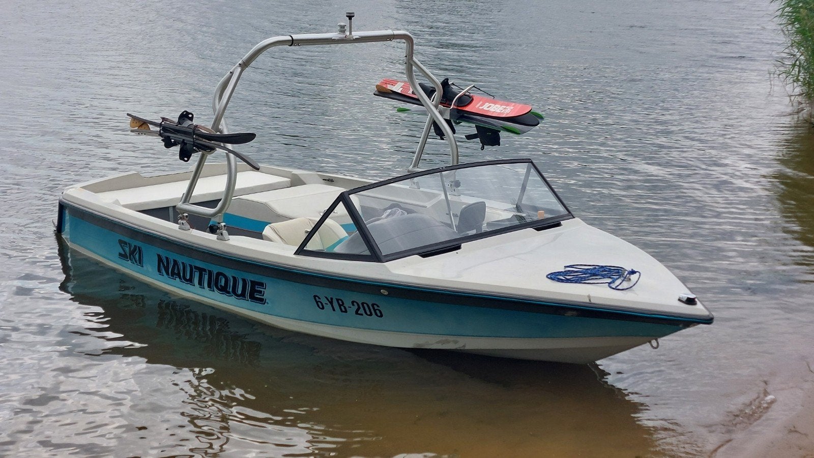 SKI Nautique compleet met wegtrailer+kenteken., Ophalen, Overige merken, 70 cm, Gebruikt