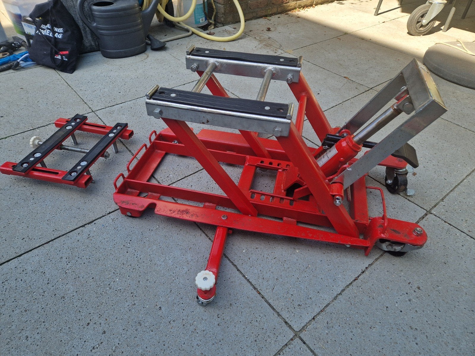 Motorfietskrik 3 Ton Hydraulisch - Gebruikt, Ophalen, Gebruikt