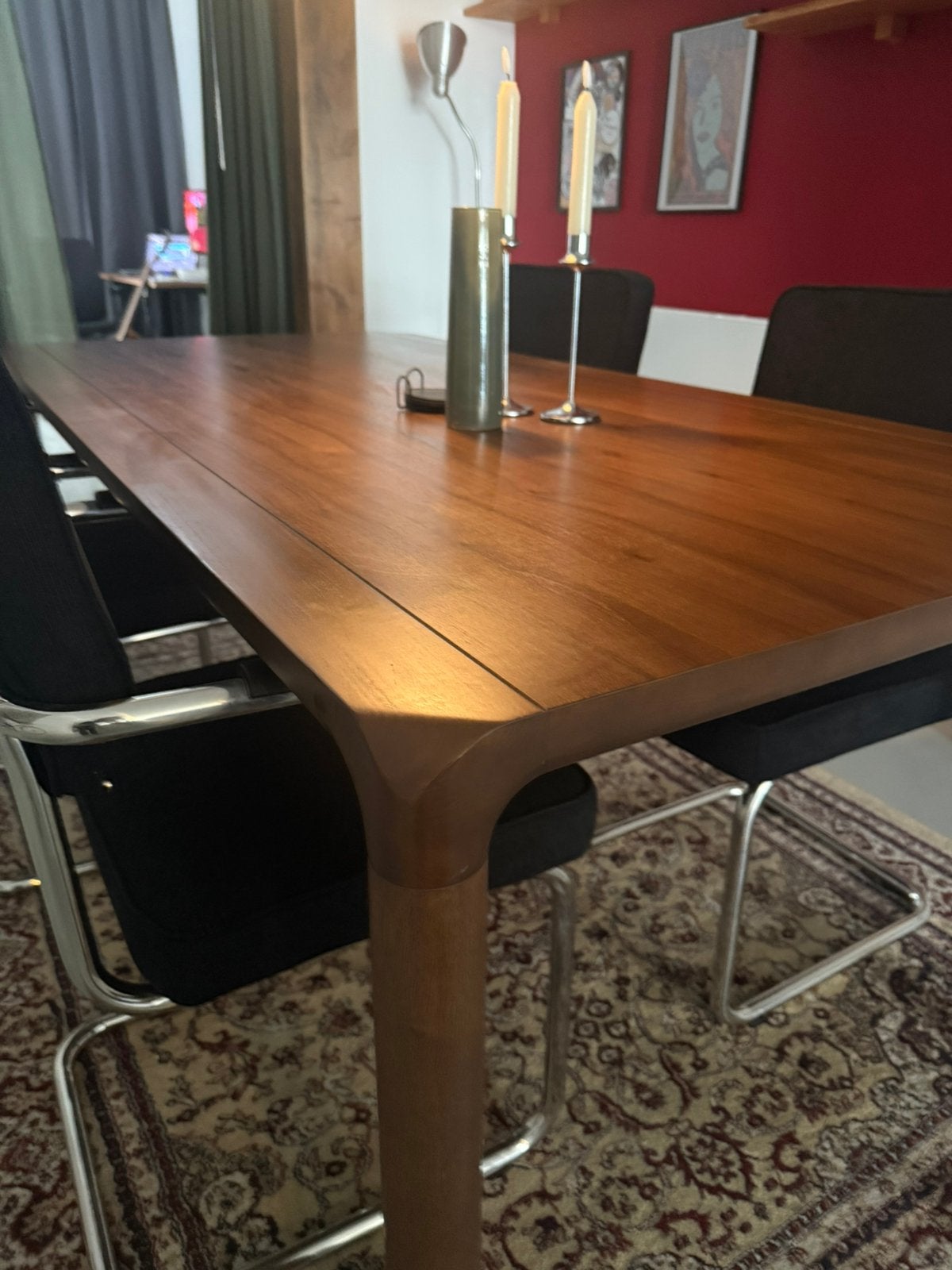 Zuiver Eettafel walnoot, Huis en Inrichting, Tafels | Eettafels, Ophalen, 50 tot 100 cm, Zo goed als nieuw, 150 tot 200 cm