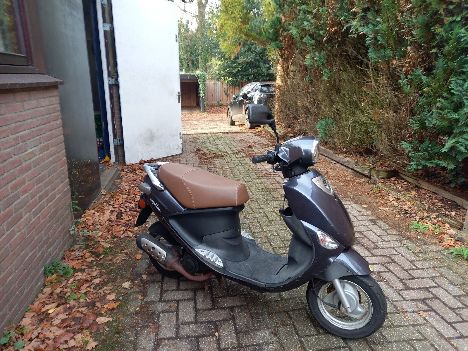 Beeline Papillon 2 takt(Sym mio look) snorscooter, Ophalen, Gebruikt, 49 cc, Benzine