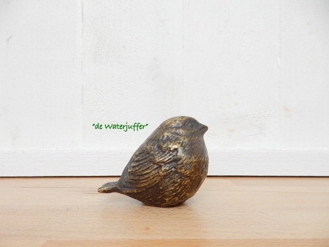 237* Bronzen vogeltje (Boven €75 geen verzendkosten), Ophalen of Verzenden, Nieuw, Overige materialen, Dierenbeeld