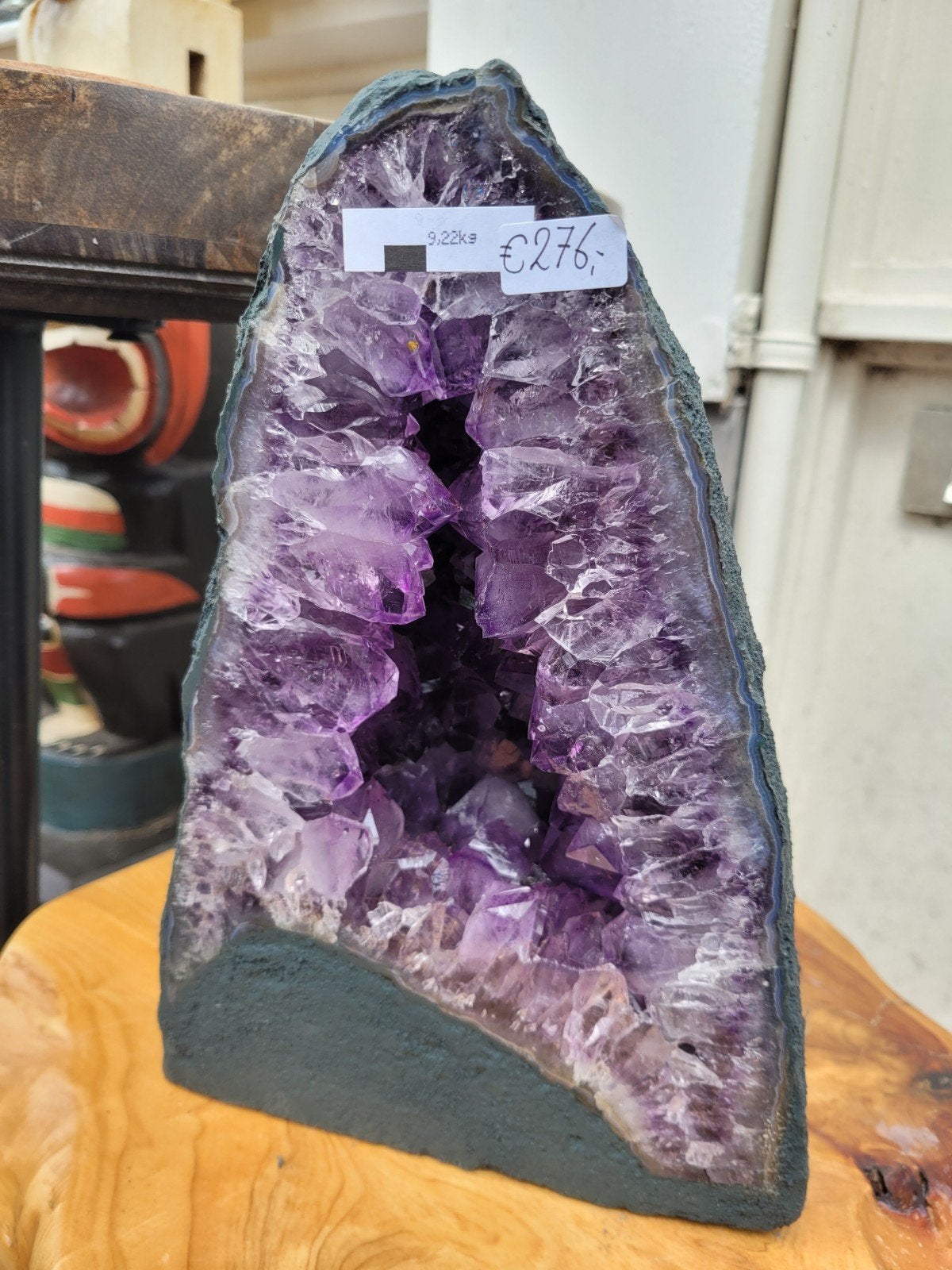 Prachtige Amethist 9.22 kilo, Verzamelen, Mineralen en Fossielen, Ophalen of Verzenden, Mineraal