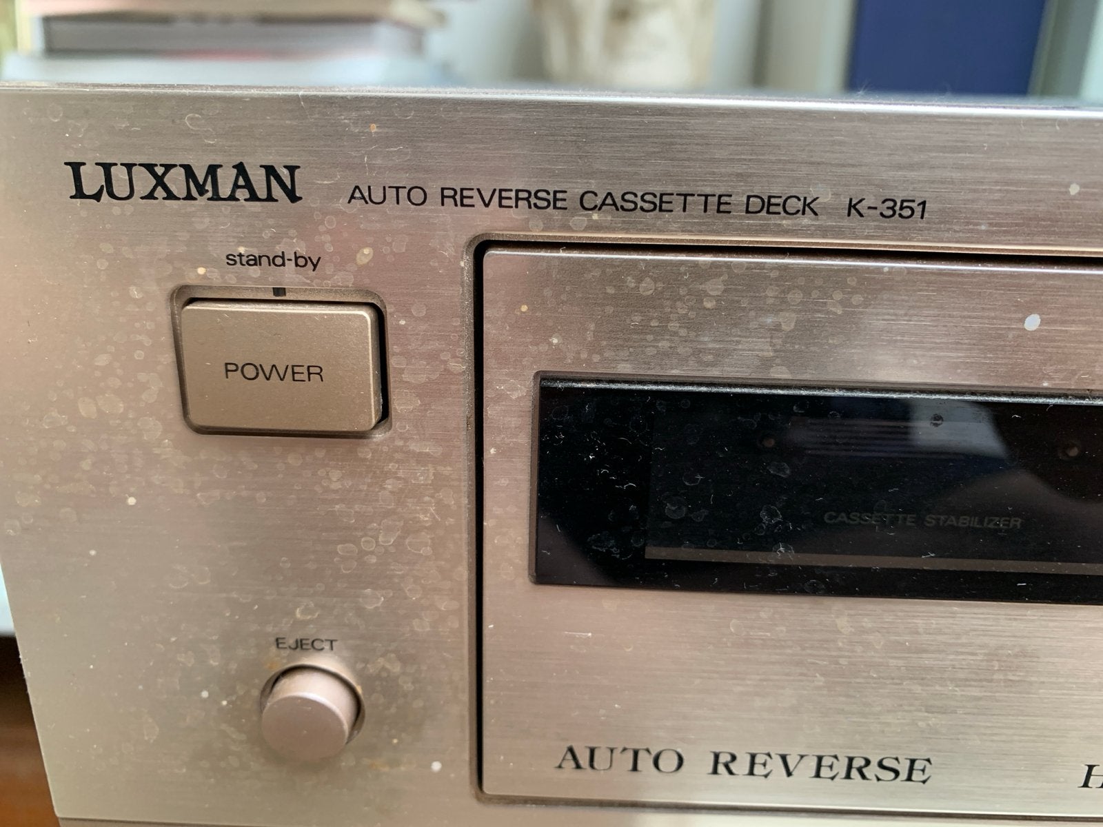 Luxman K-351 Cassettedeck - Speelt goed, moet schoongemaakt, Ophalen of Verzenden, Enkel, Overige merken, Auto-reverse
