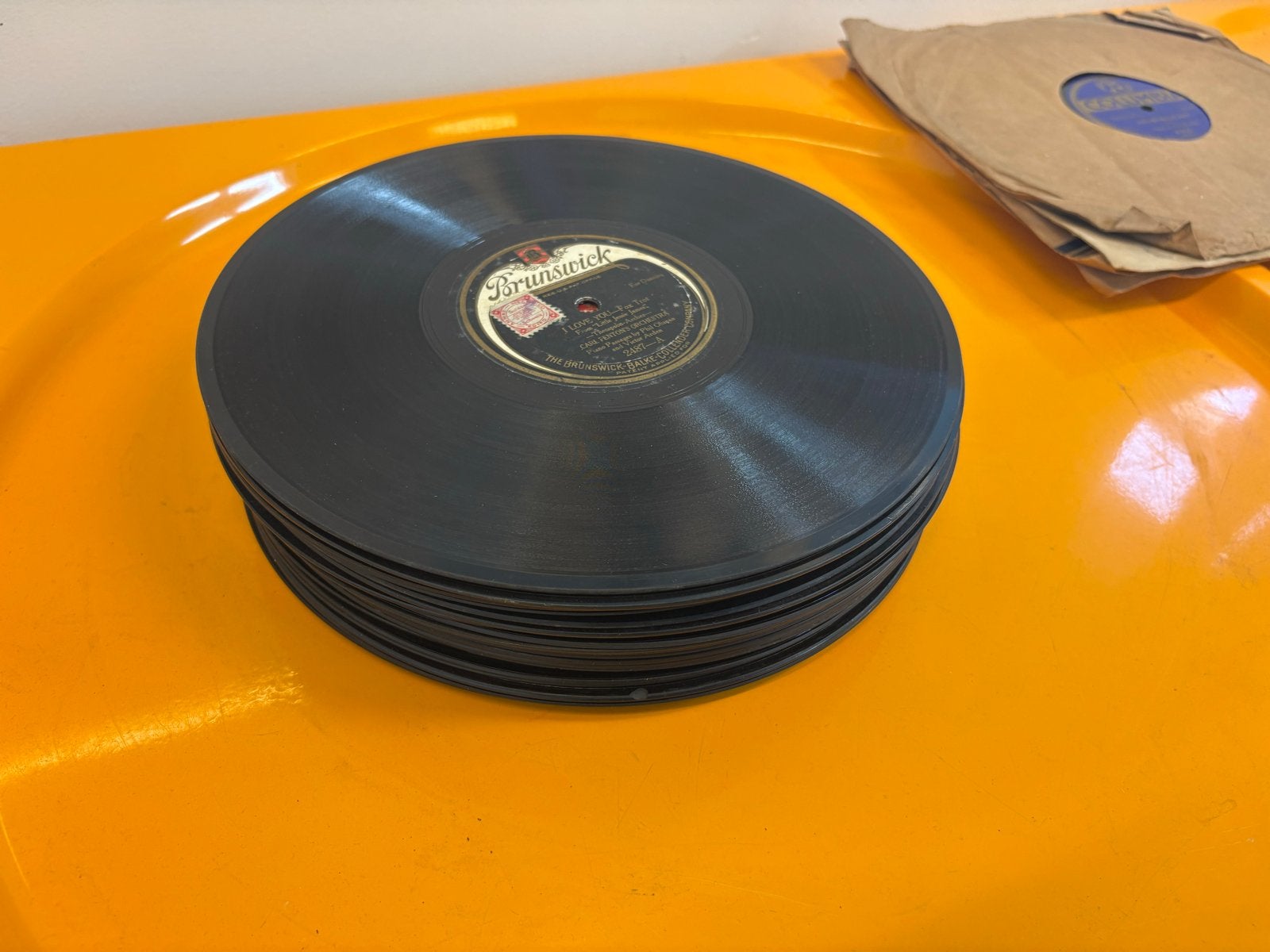 Collectie 78 toeren platen - Les Paul, Nat King Cole, divers, Ophalen, Gebruikt, 10 inch, Pop